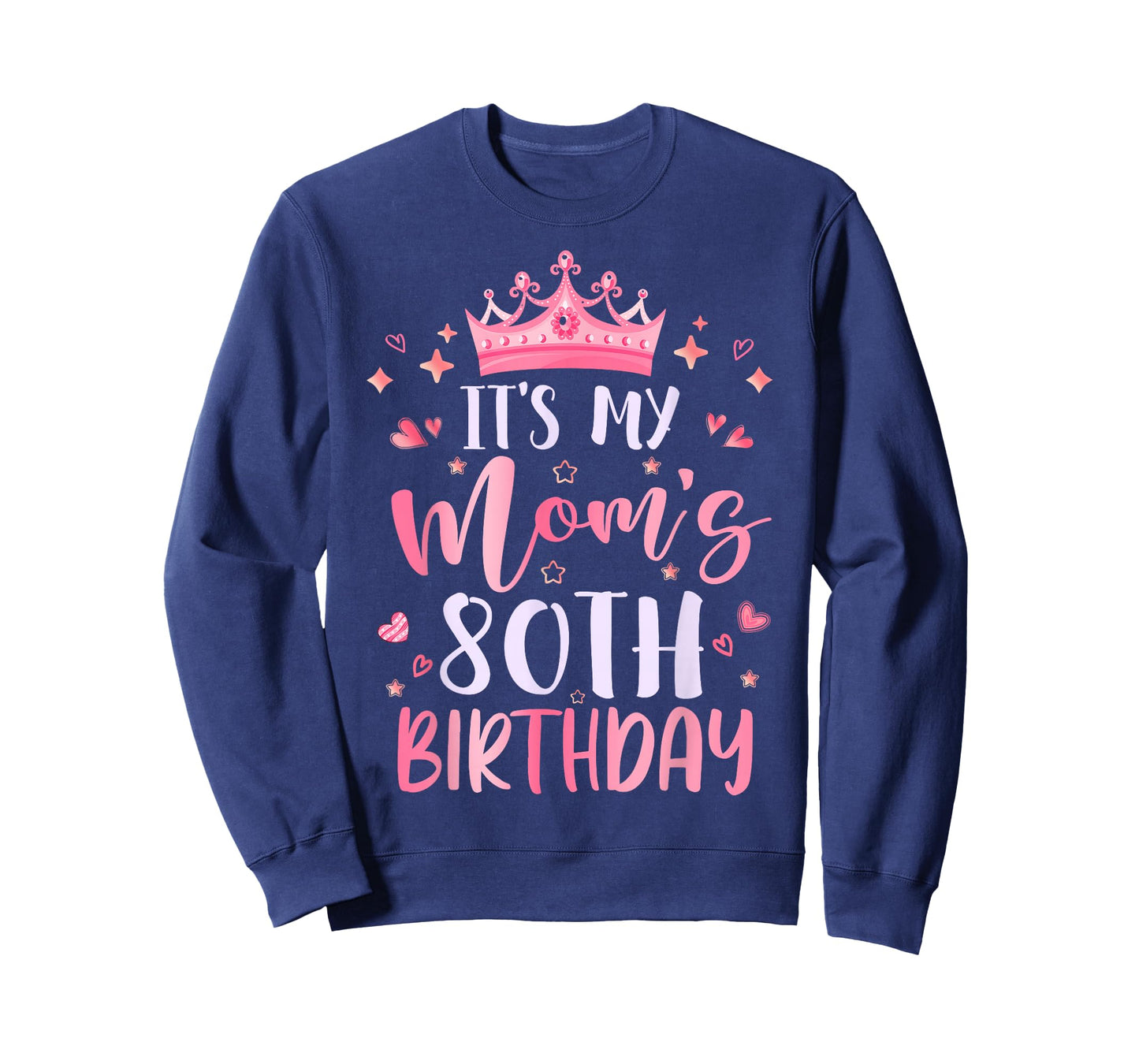 It's My Mom's 80th Birthday Pink Happy 80 Years Old T-Shirt