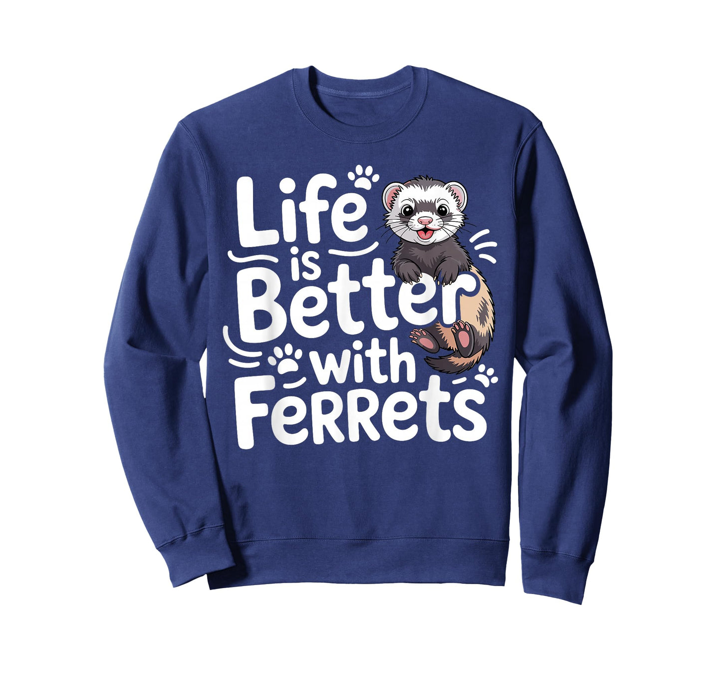Cute Ferret Design for Men Women Kids Animal Ferret Lover T-Shirt
