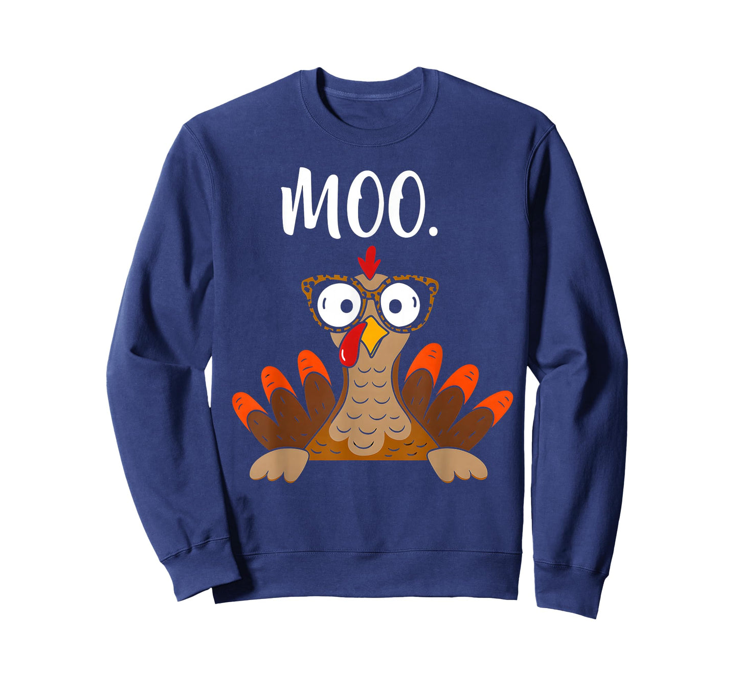 Turkey Face Moo Funny Thanksgiving Shirt Turkey moo T-Shirt