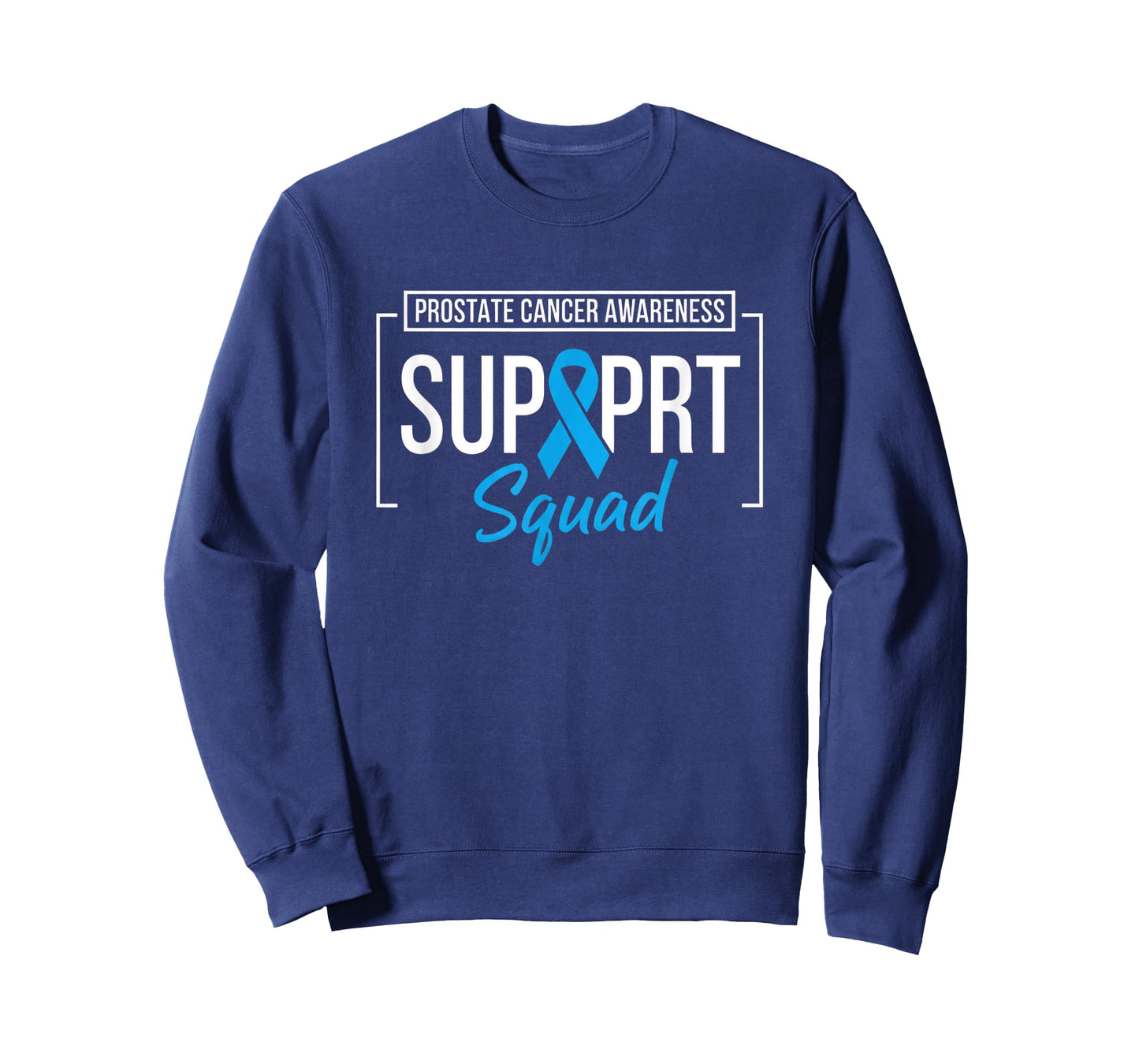 Prostate Cancer Awareness Support Squad Light Blue Ribbon T-Shirt