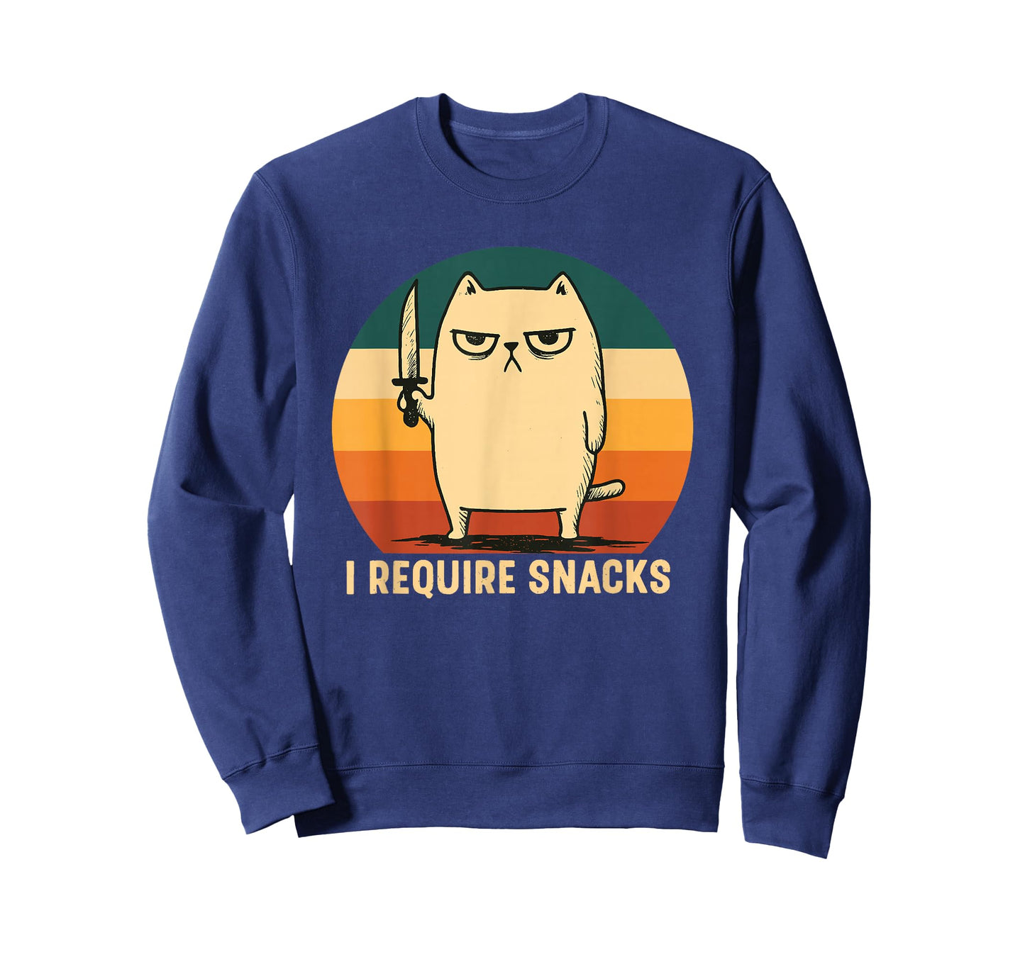 I Require Snacks Design Men Women Kids Funny Cat Meme T-Shirt
