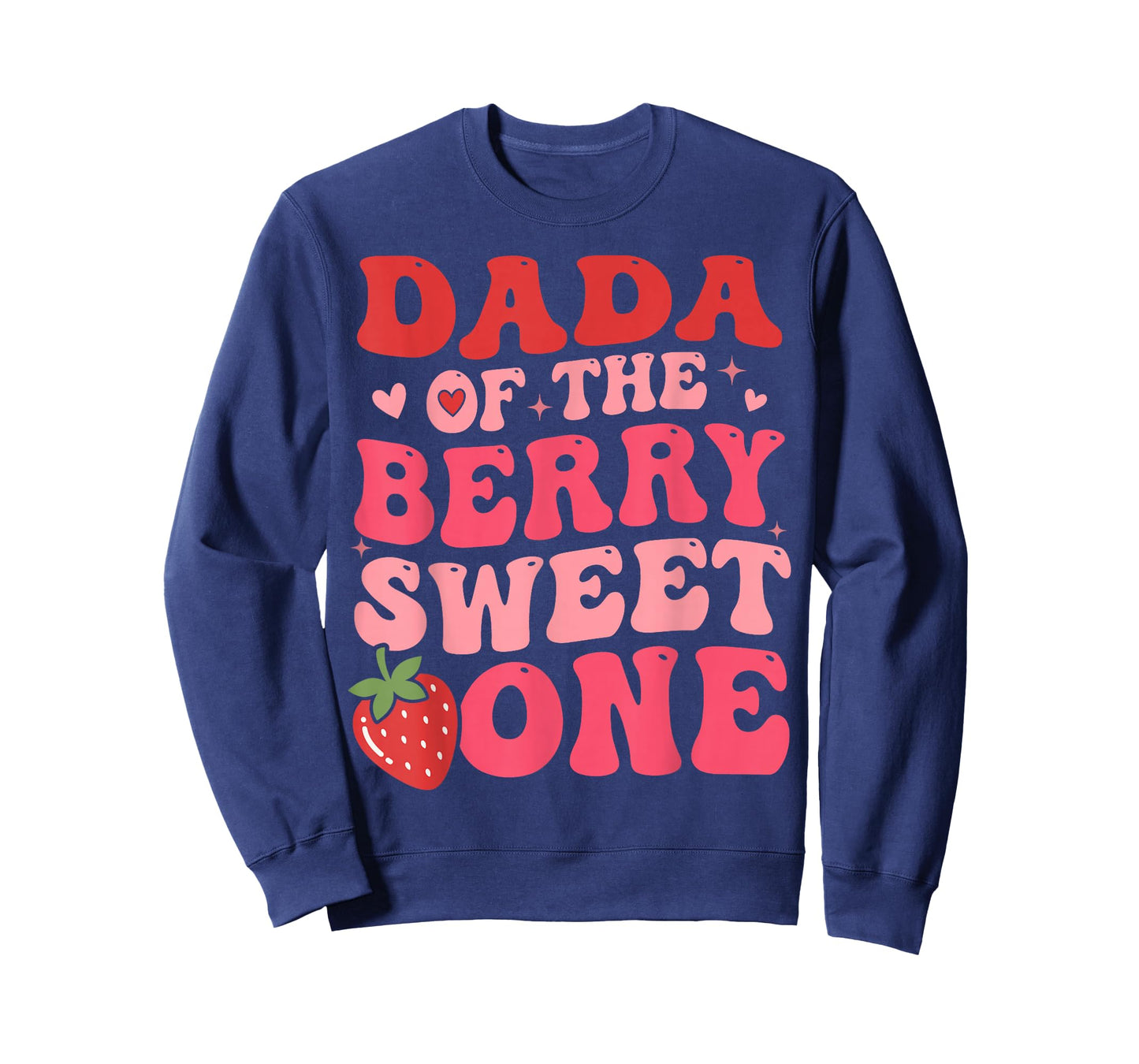 Cute Dada of The Berry Sweet One Strawberry First Birthday T-Shirt
