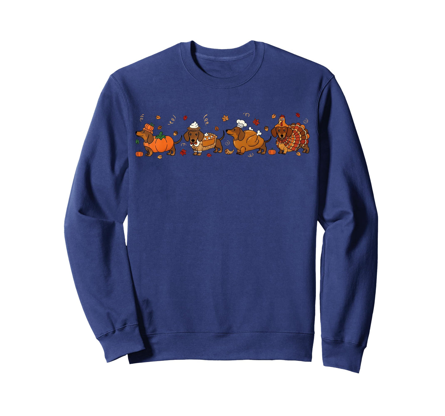 Thanksgiving Dog Dachshund Turkey Wiener Fall Men Women Kid T-Shirt