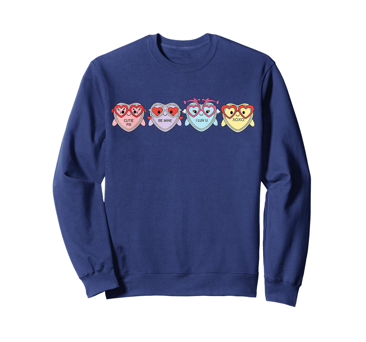 Hearts Candy Wearing Glasses Optometry Optician Valentines T-Shirt