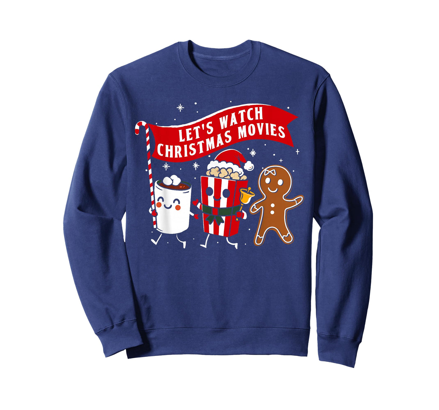 Watch Movies Men Women Kids Funny Christmas T-Shirt
