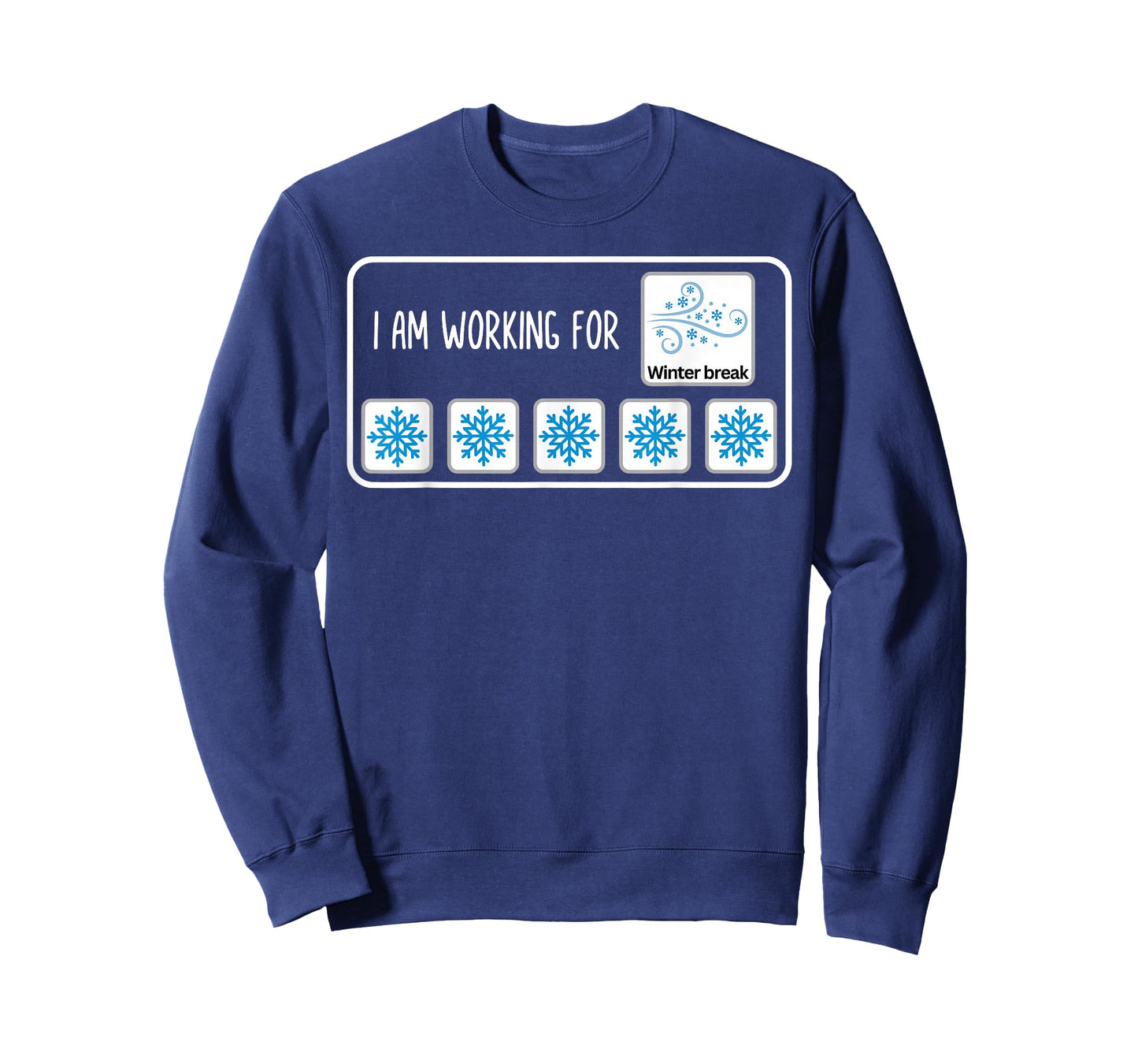 Retro I Am Working for Winter Break Christmas SPED Teacher T-Shirt