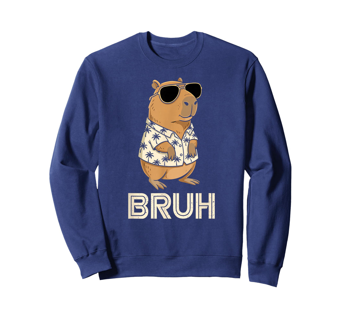 Sunglasses Capybara Bruh Funny Animal Meme Capy Rodent Boys T-Shirt