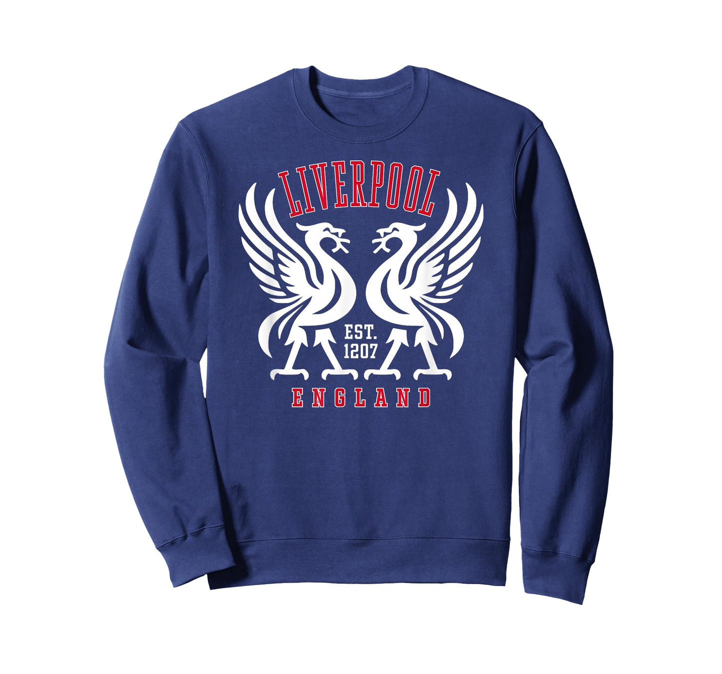 Liverpool England Est. 1207 Twin Liverbirds T-Shirt