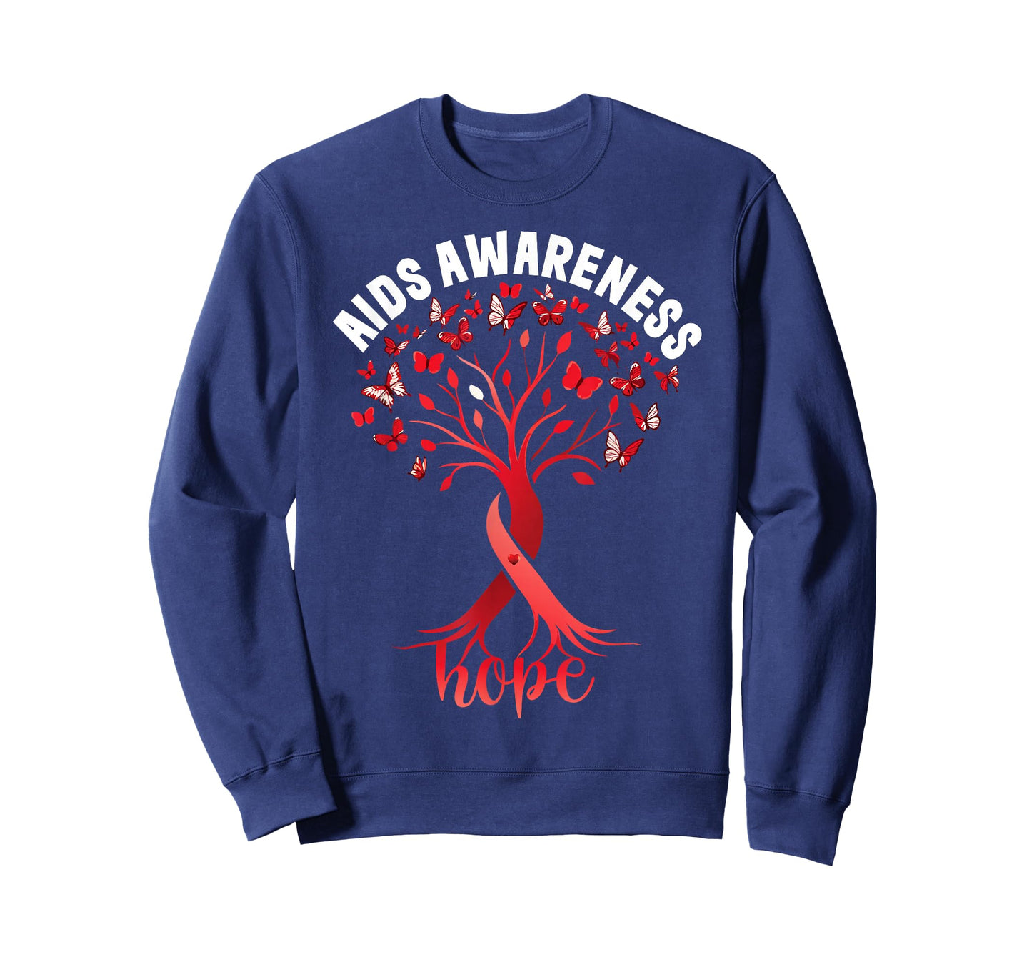 AIDS/HIV Awareness World Aids Day Red Ribbon Hope Fight T-Shirt