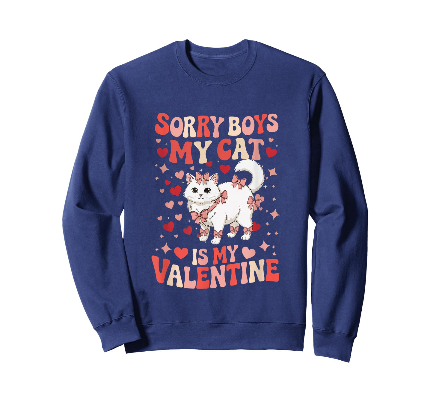 Sorry Cat is My Valentine Joke Boys Funny Owner Family T-Shirt