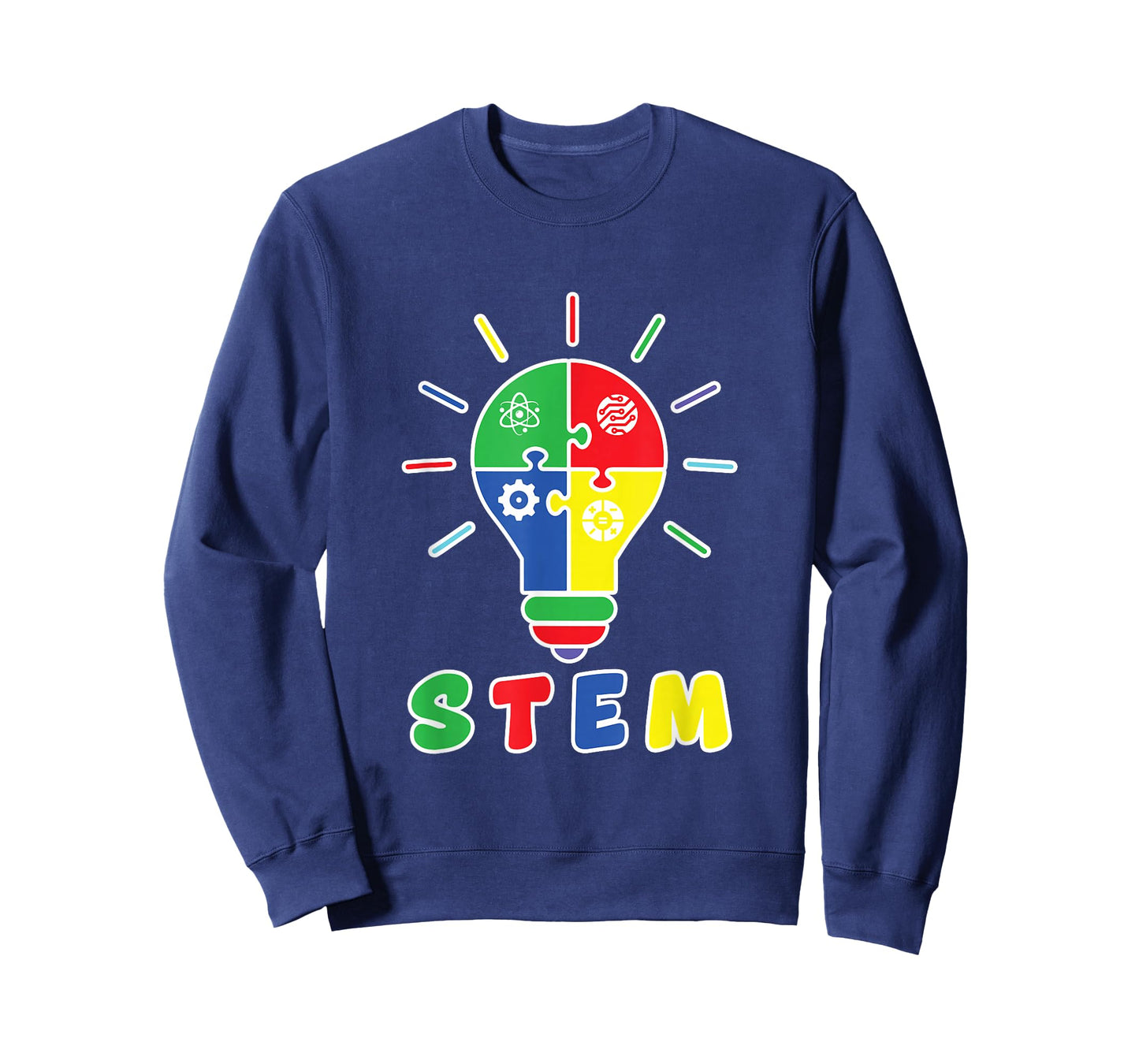 STEM Icons Inside A Light Bulb Teachers Students School T-Shirt