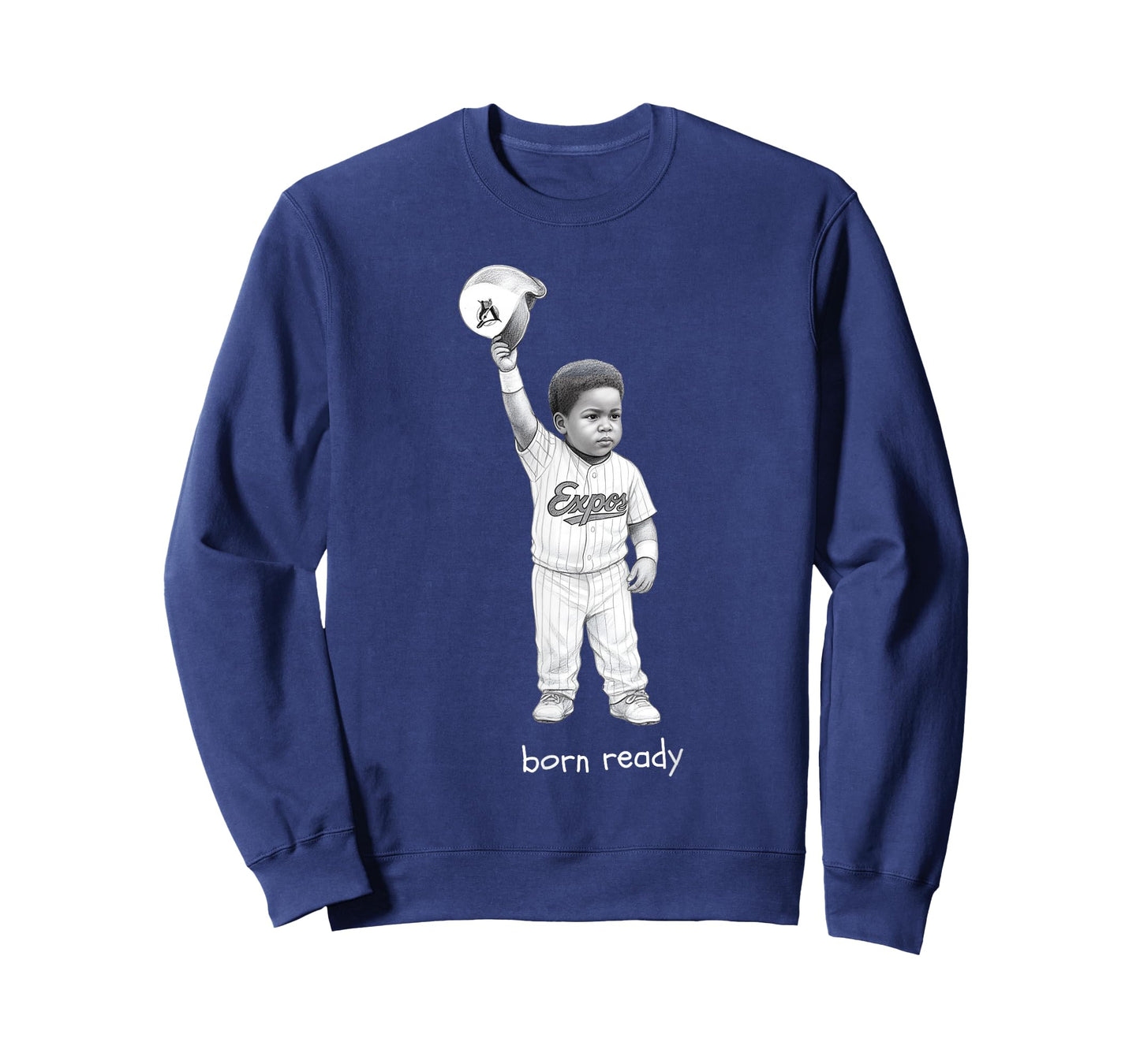 Born Ready Little Slugger Retro Baseball T-Shirt