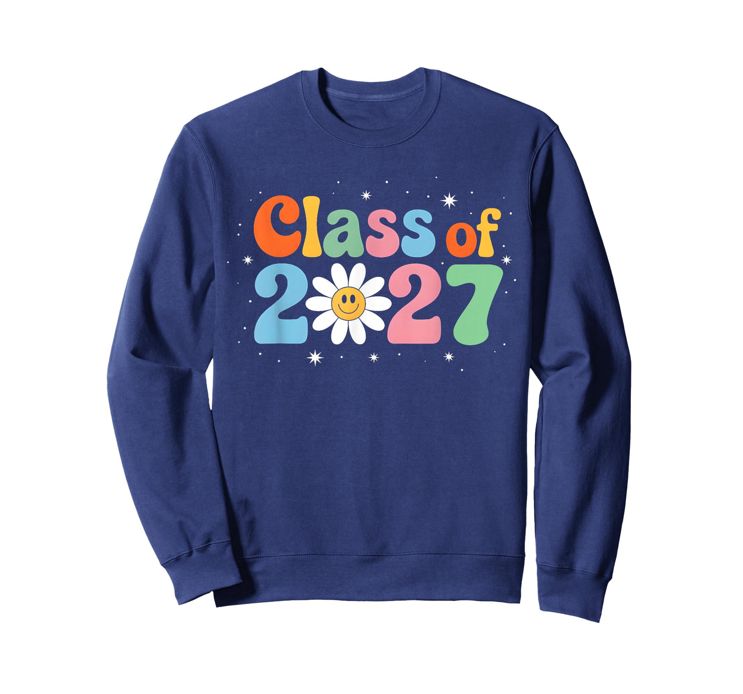 Groovy Retro Class of 2027 Seniors 2027 Graduation 2027 T-Shirt
