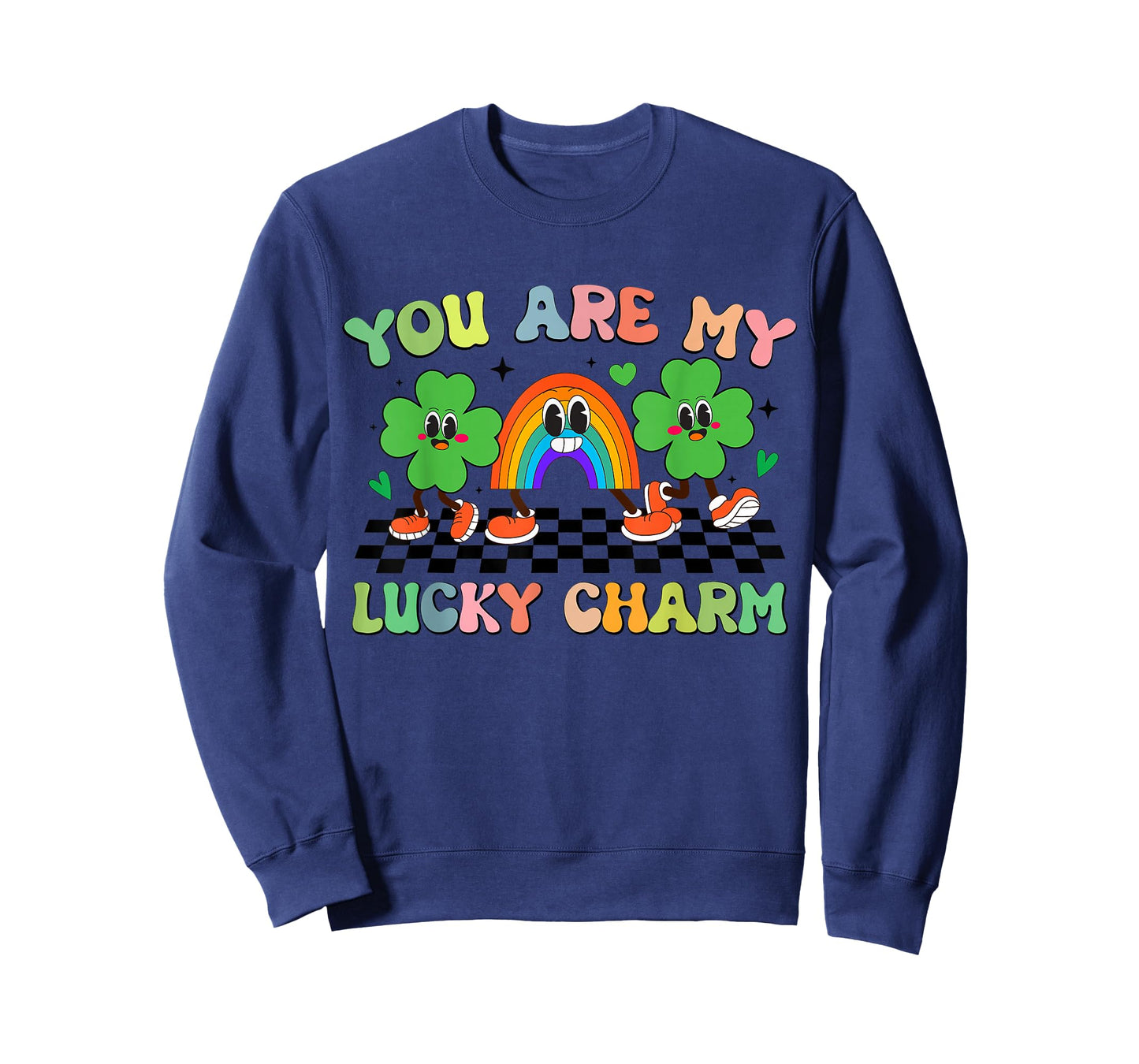Retro Groovy You are My Lucky Charm St Patrick's Day Kids T-Shirt