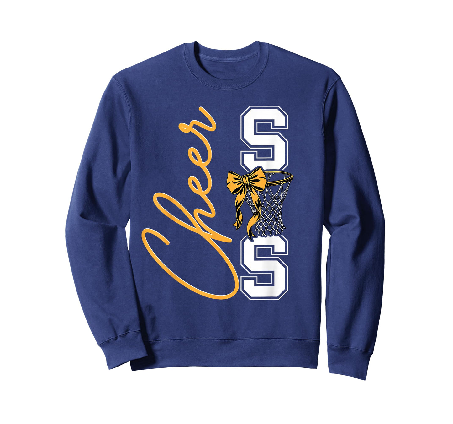 Basketball Game Cheerleading Sport Cheer Sis Sister Yellow T-Shirt