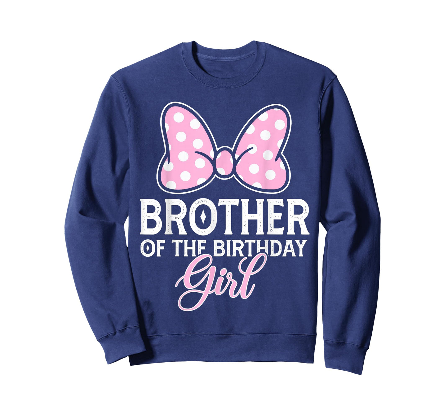Brother of The Birthday Girl Cute Pink Bow Family Matching T-Shirt