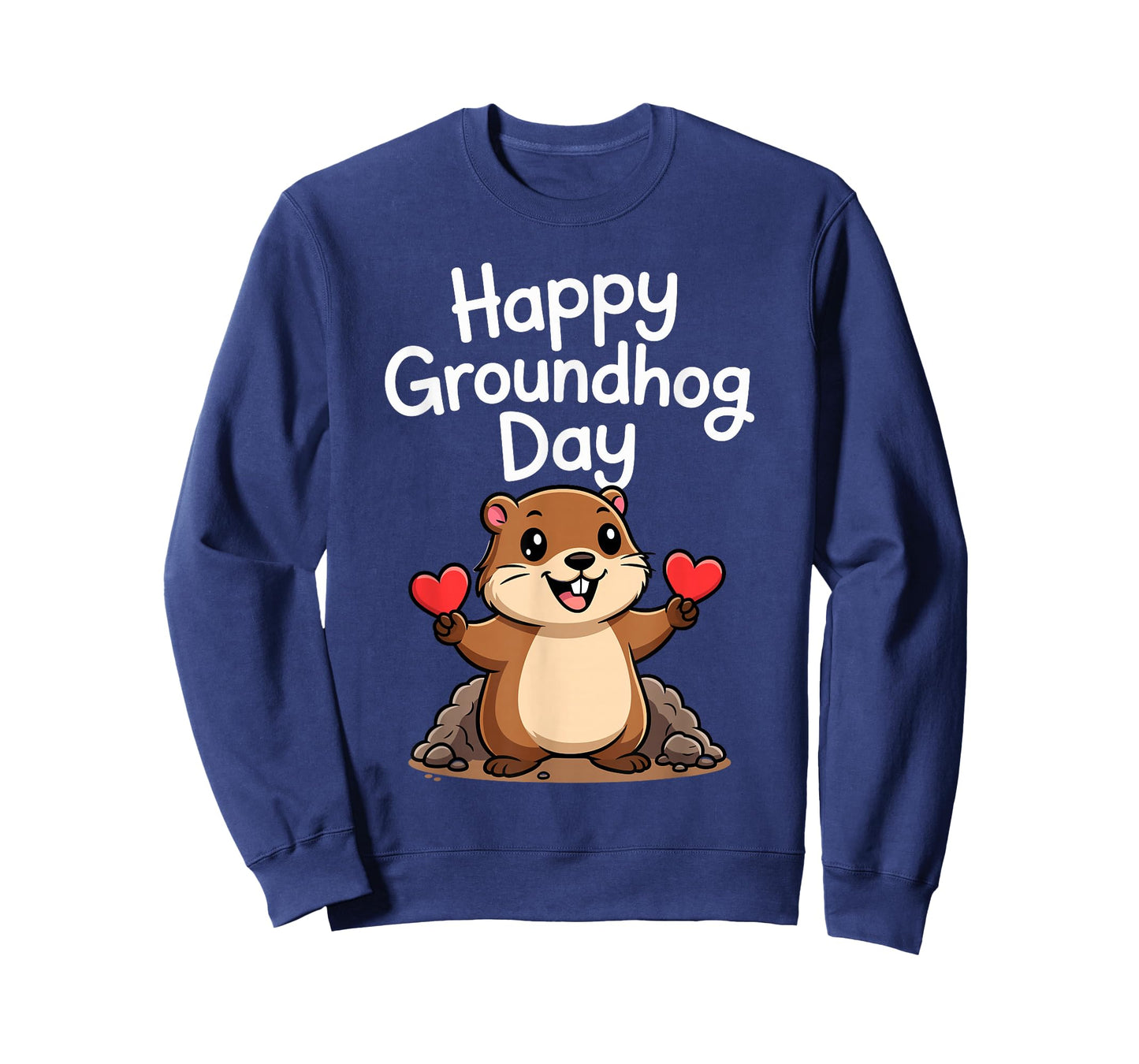Punxy Phil's Groundhog Day Cute Heart Design February 2nd T-Shirt