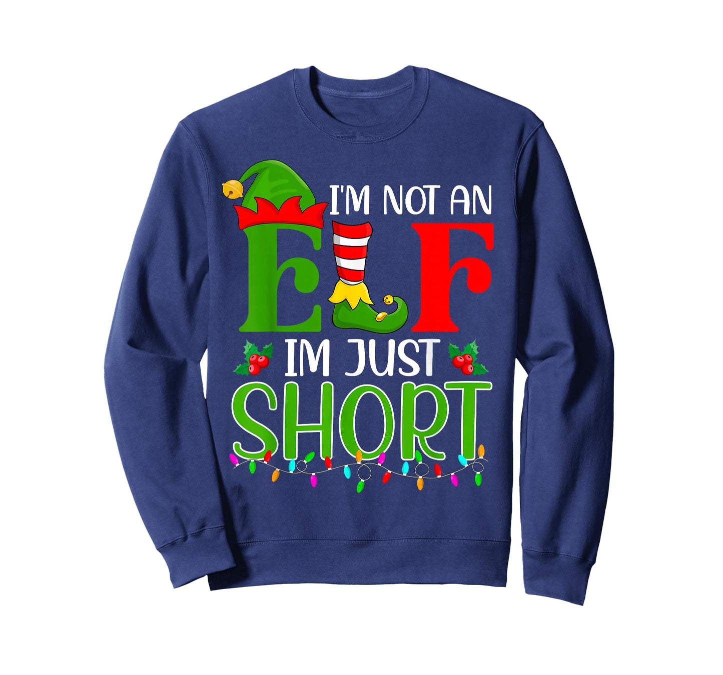 Funny Short Elf Squad I'm Not an Elf Im Just Short Christmas T-Shirt