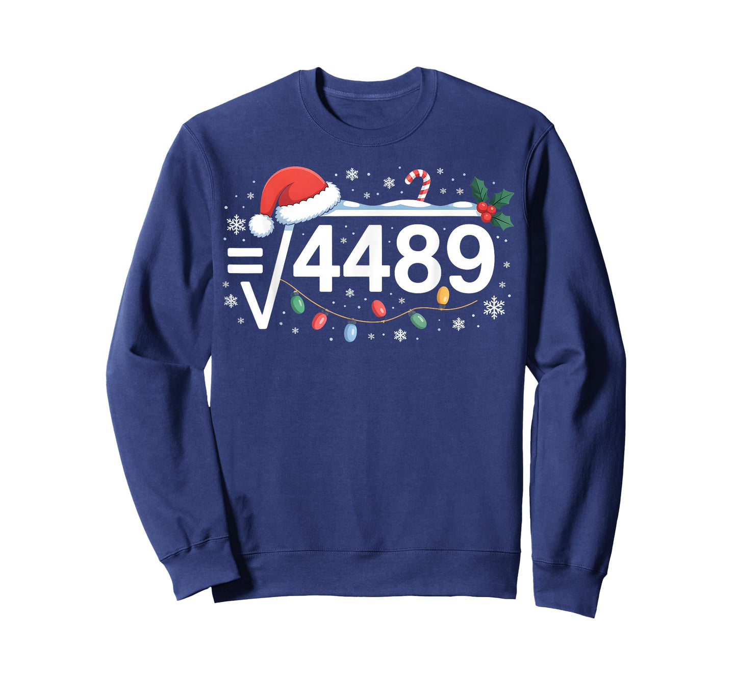 Square Root 4489 Funny 67 Meme Math Teacher 6 7 Christmas T-Shirt