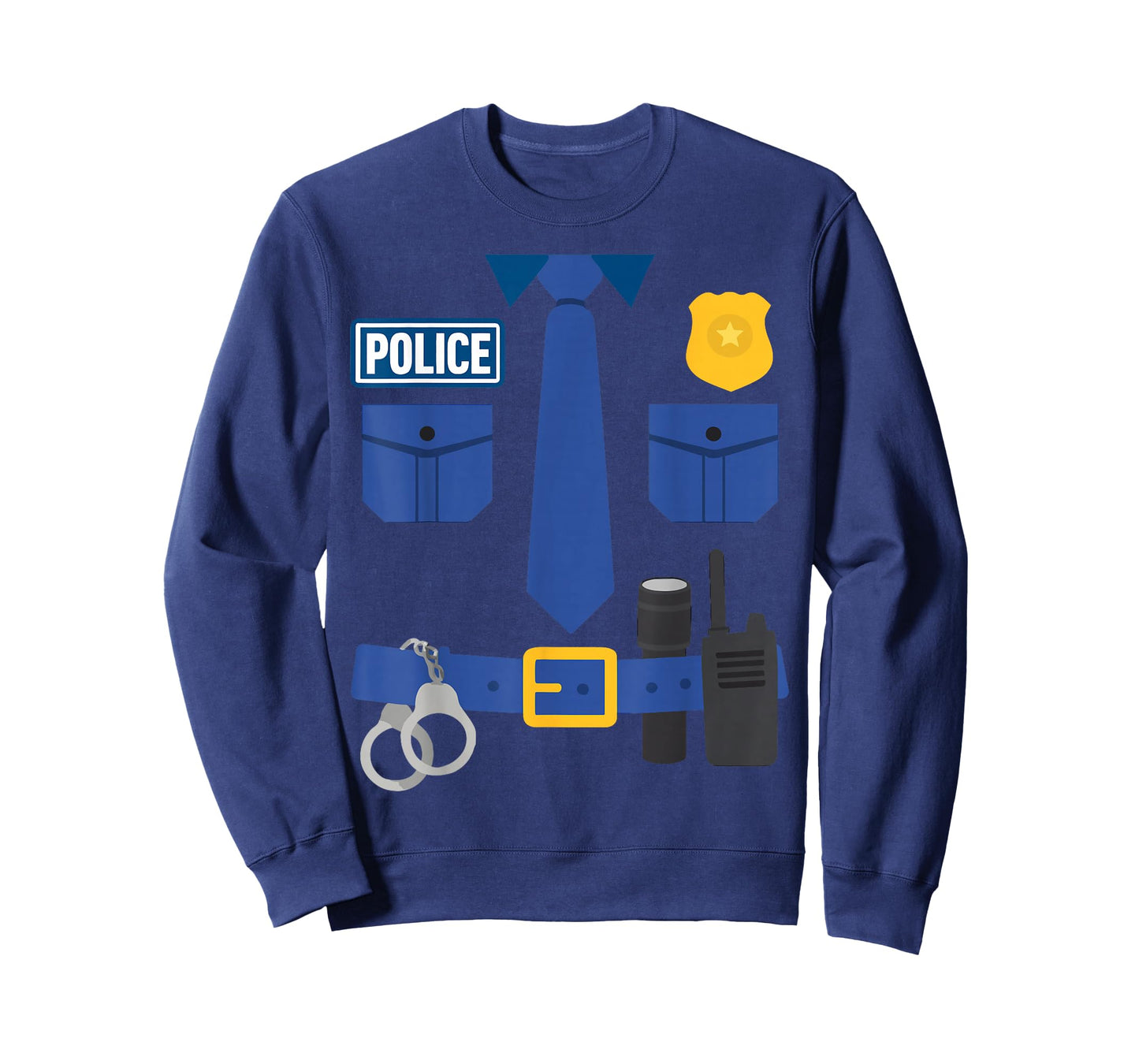 Funny Police Policeman Uniform Officer Costume Humor Parody T-Shirt