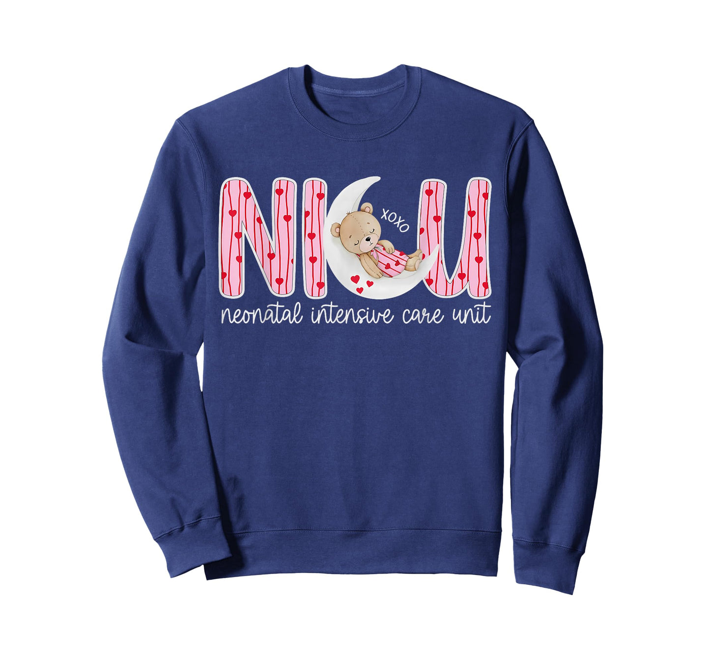 XOXO NICU Nurse Valentine Cute Bear Nursing Valentines Day T-Shirt