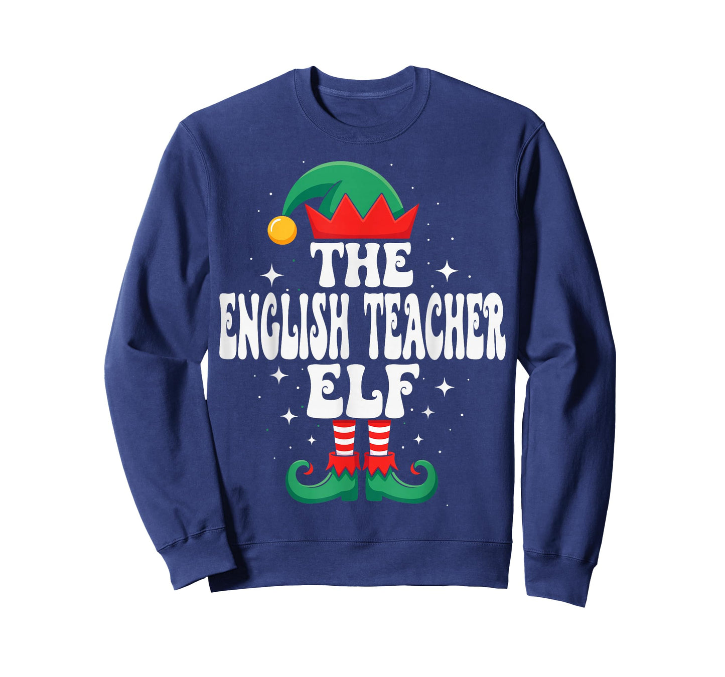 The English Teacher Elf Funny Christmas Matching Family T-Shirt