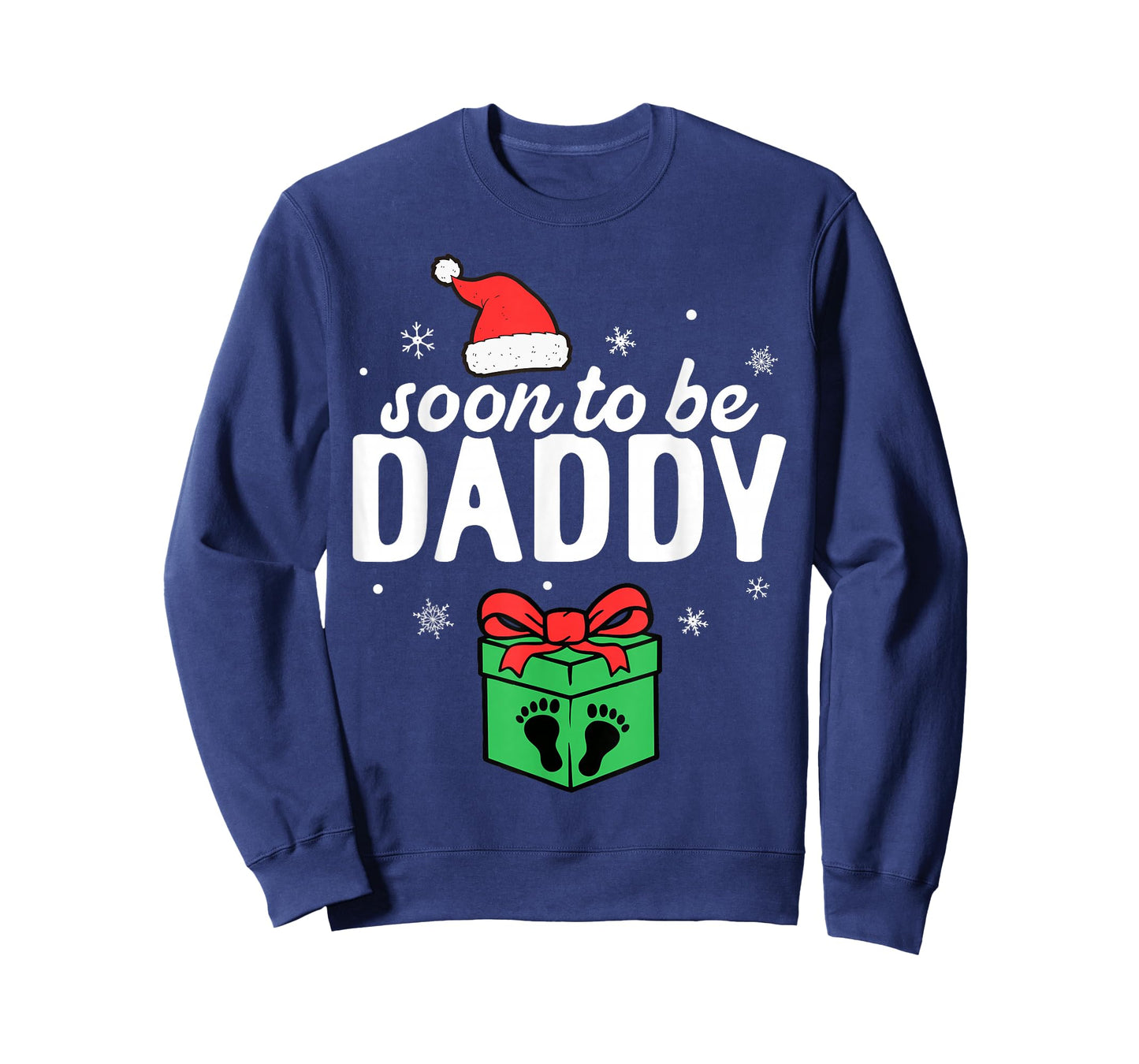 Soon to Be Daddy Christmas Funny Pregnancy Announcement Dad T-Shirt