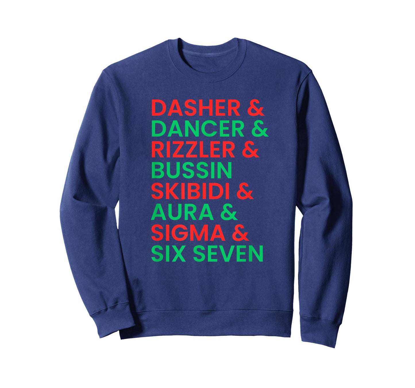 Dasher Dancer Prancer & Rizzler 67 Funny Kids Christmas T-Shirt