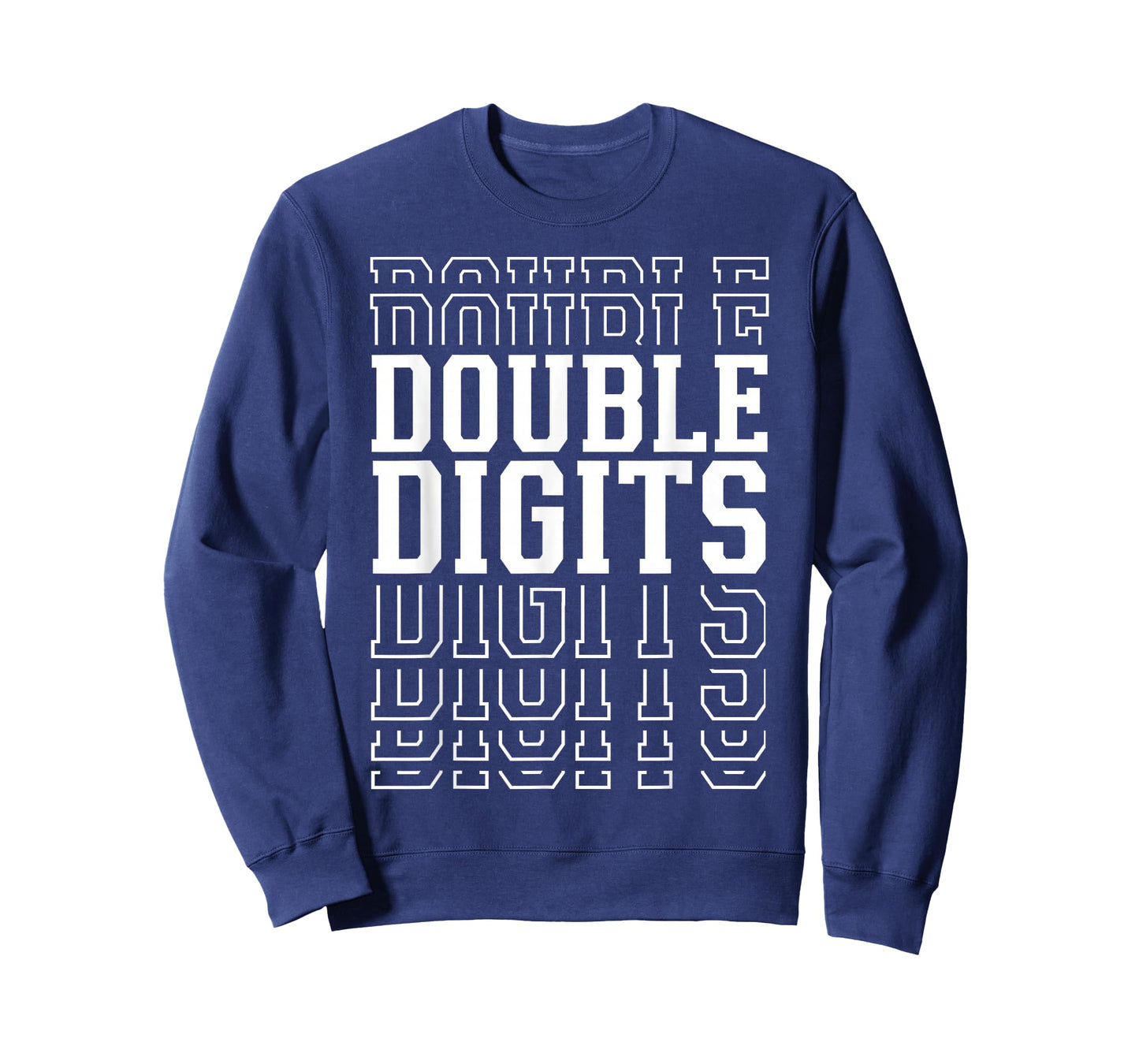 Double Digits 10th Birthday Layered Text 10 Year Old T-Shirt