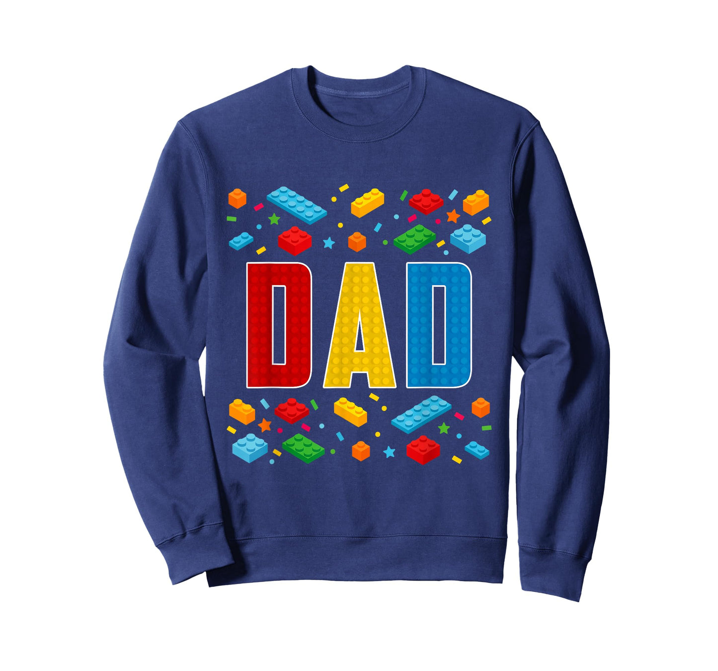 Dad - Brick Builder Block Building Father T-Shirt