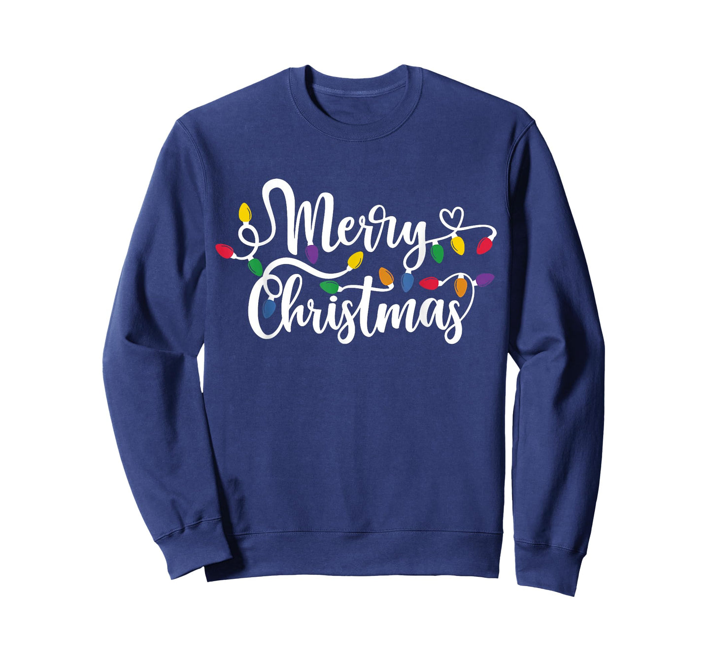 Merry Christmas Lights Red Santa Hat Xmas Family Men Women T-Shirt