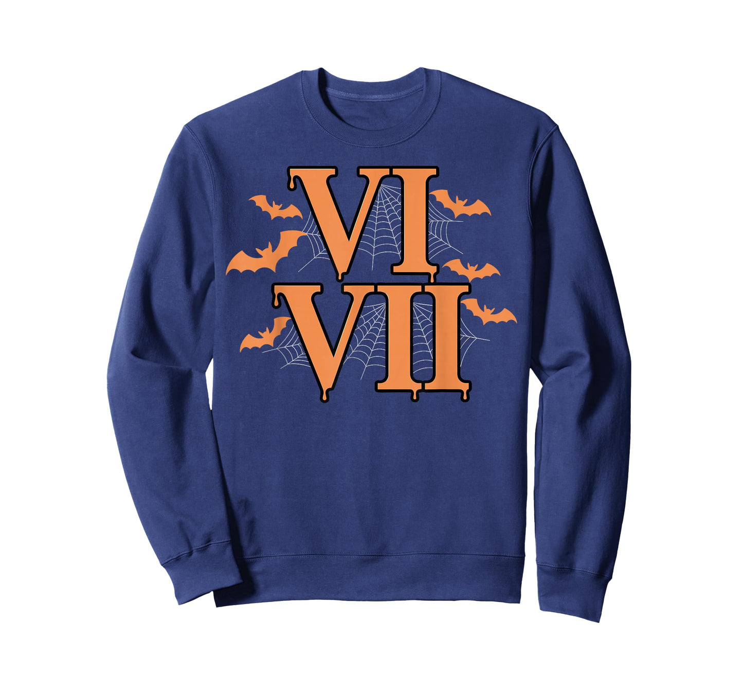 Roman Numerals VI VII 67 Meme Gen Alpha Halloween Six Seven T-Shirt