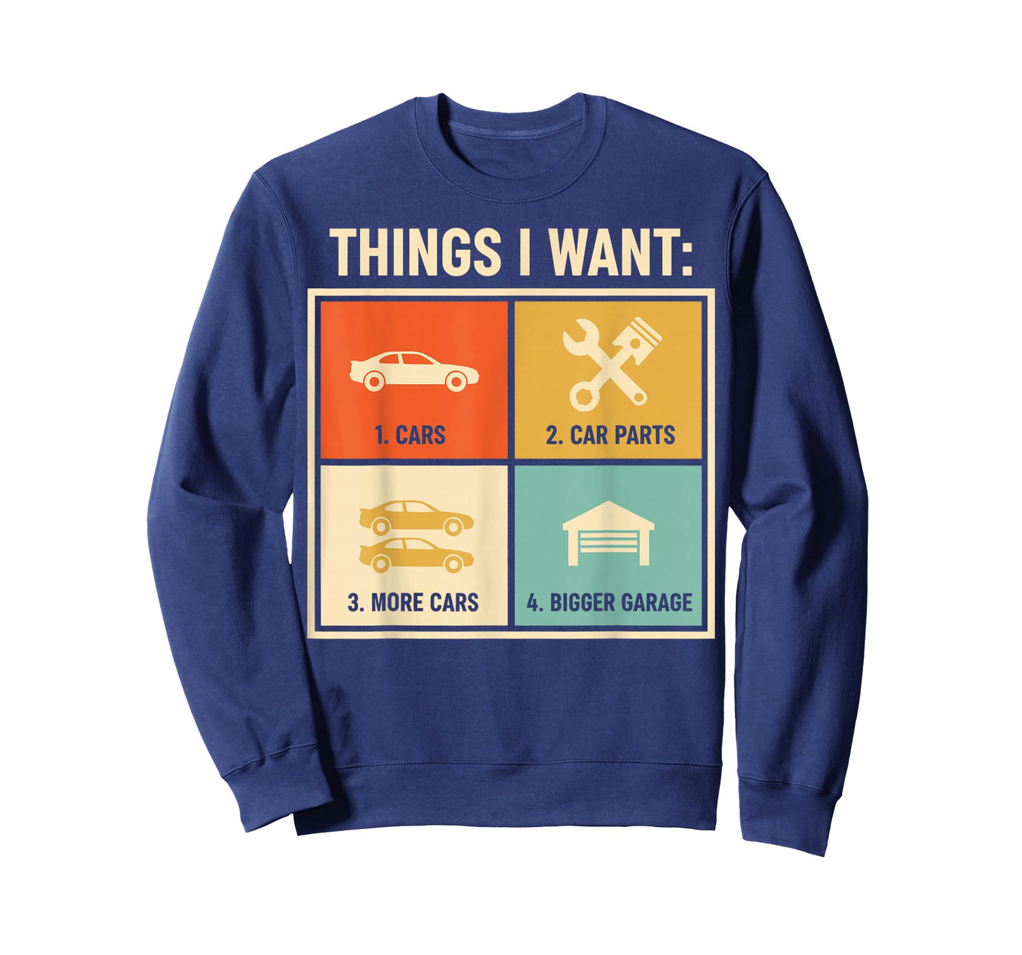 Things I Want Car Parts Enthusiast Auto Mechanic Engine T-Shirt