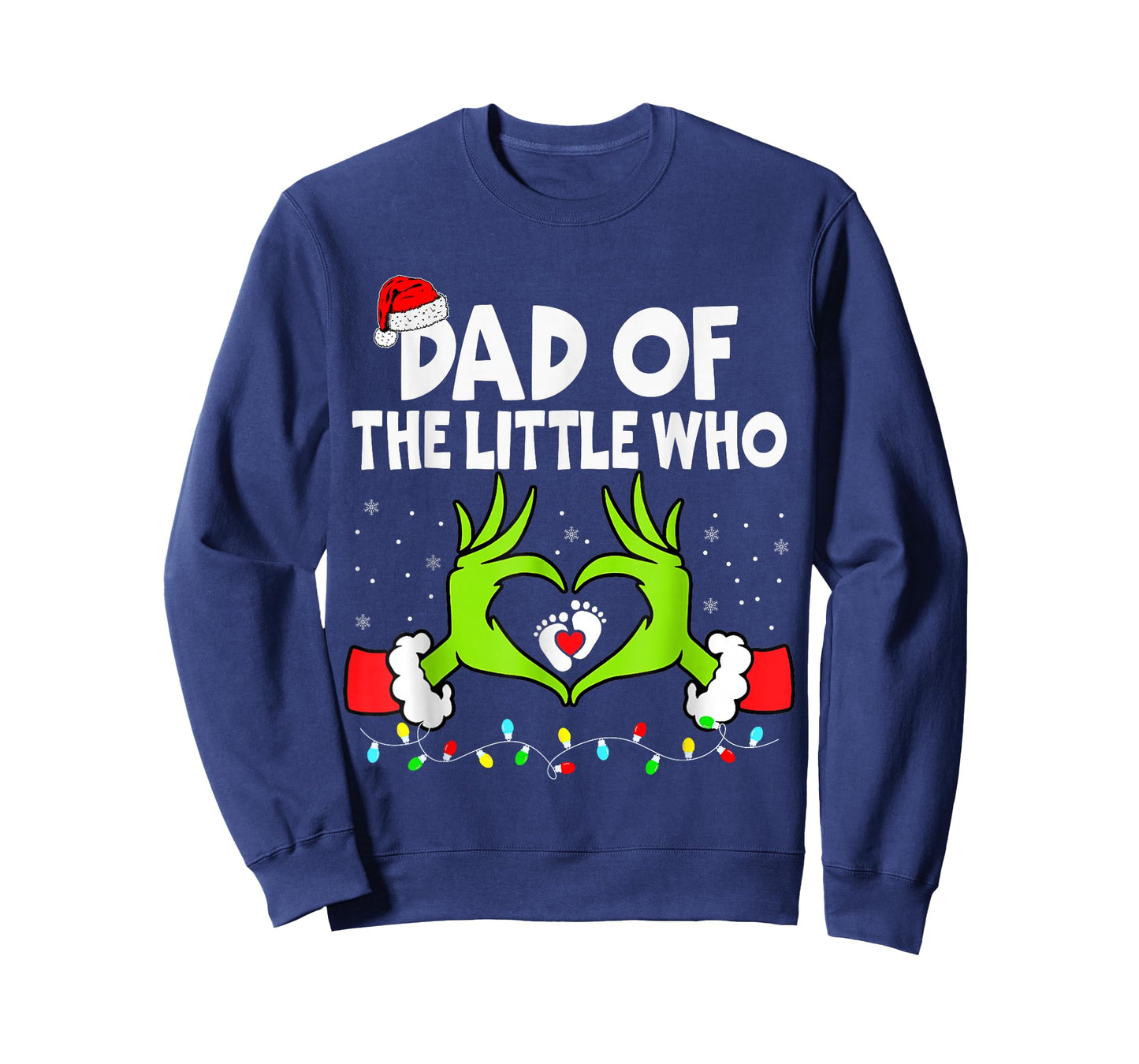 Dad of The Little Who Funny Christmas Pregnancy Announcement T-Shirt
