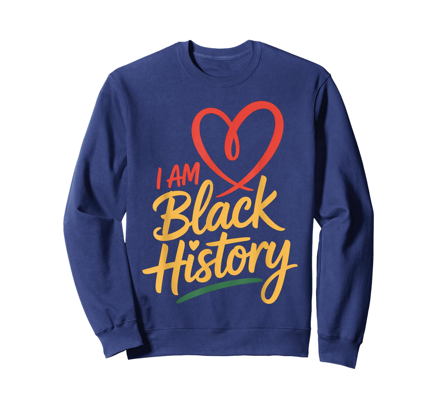 I Am Black History Heart Month Pride Men Women T-Shirt