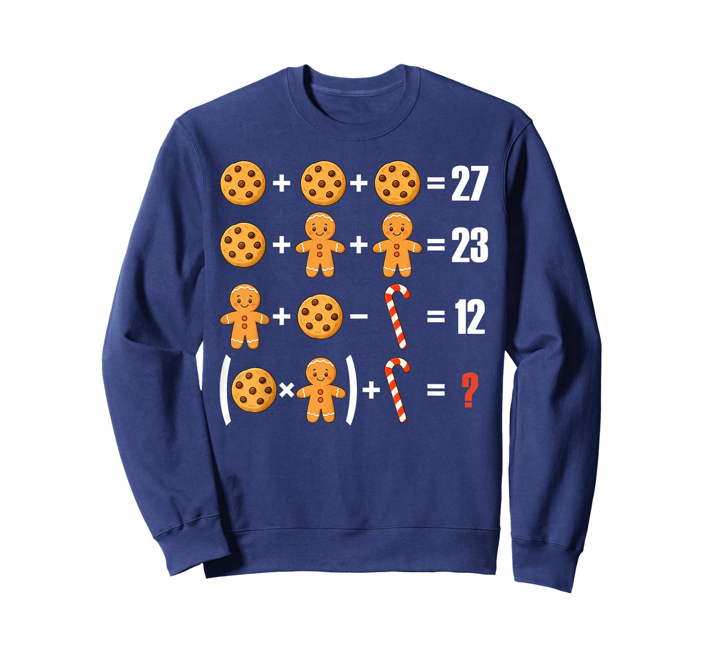 6 7 Meme Xmas Cookies Gingerbread Candy Cane Math Teachers T-Shirt