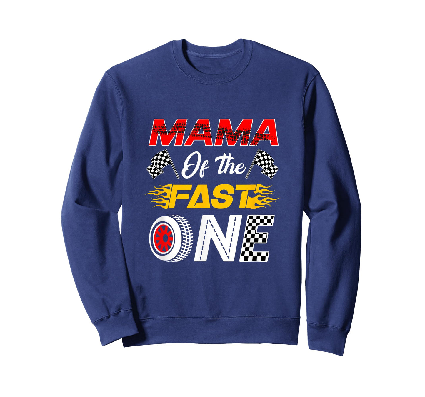 Mama of The Fast One 1St Birthday Race Car Family T-Shirt