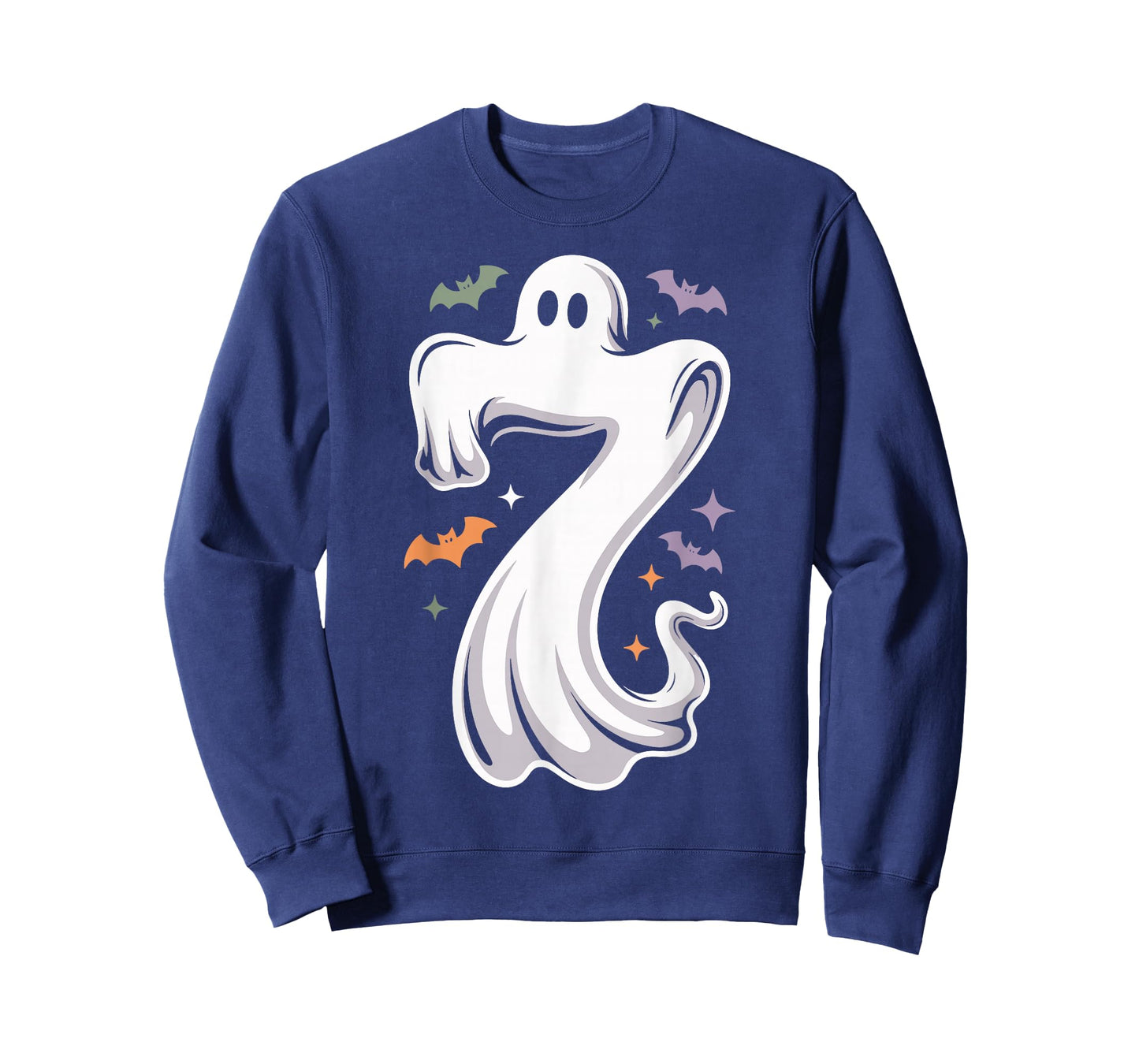 Funny 7 Ghost Meme Halloween Costume Matching Design T-Shirt