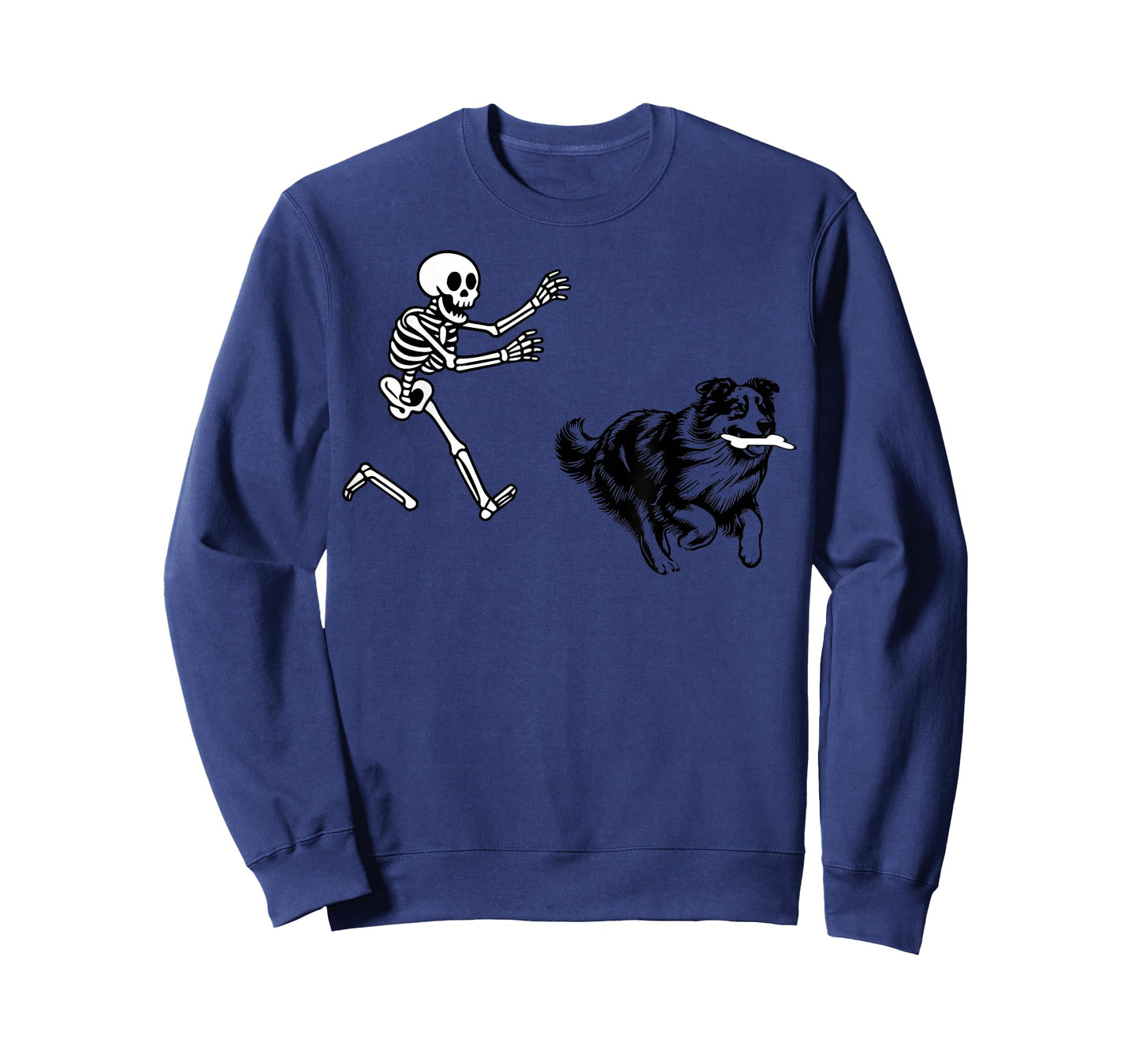 Funny Aussie Running Skeleton Halloween T-Shirt