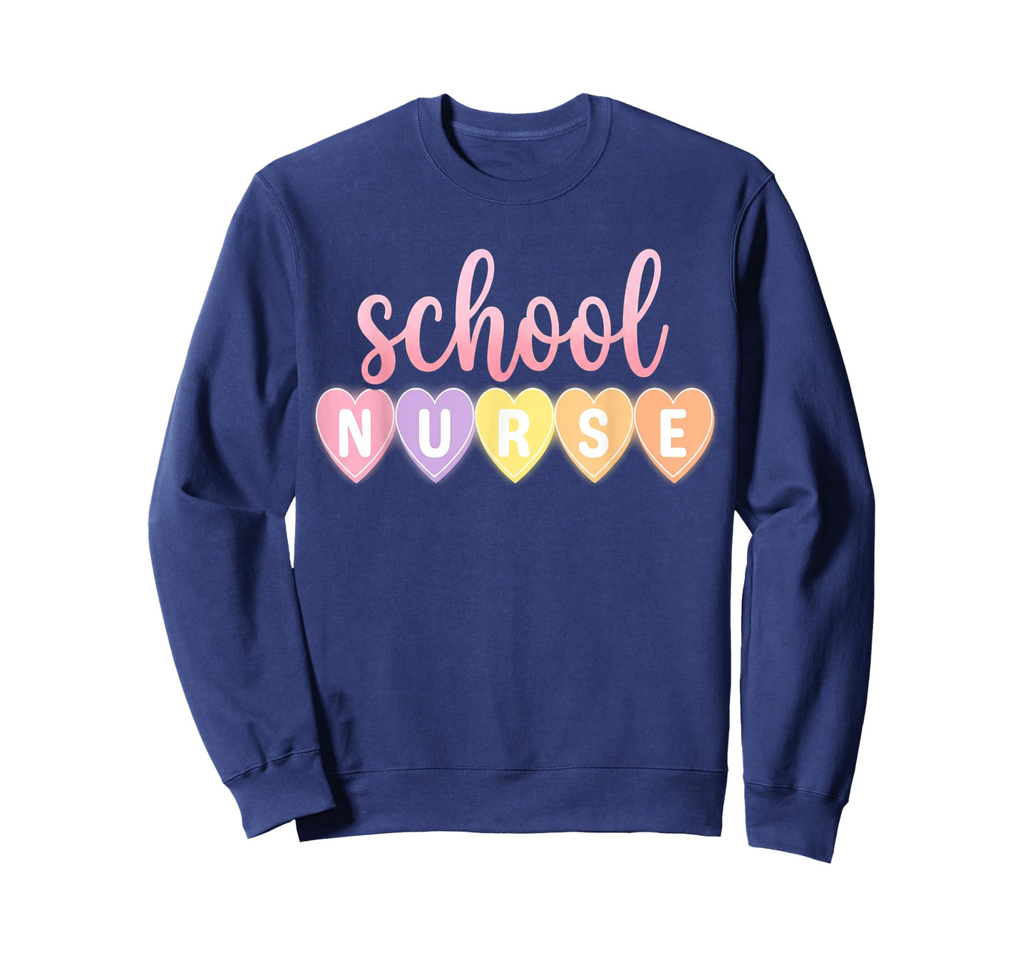 Hearts School Nurse Medical Assistant Valentines Day Nurses T-Shirt