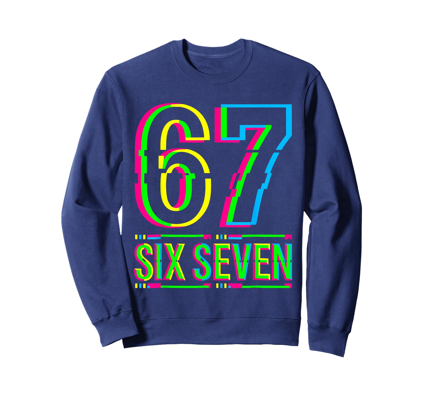 Retro 67 Meme Funny Six Seven Meme 6 7 Meme 6 7 T-Shirt