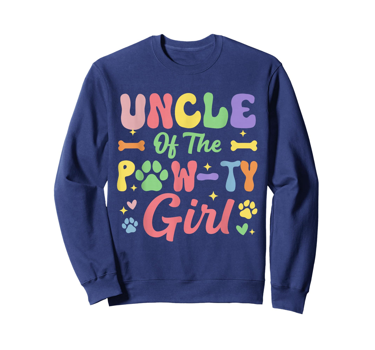 Uncle of The Birthday Paw-ty Girl Dog Theme Family Party T-Shirt