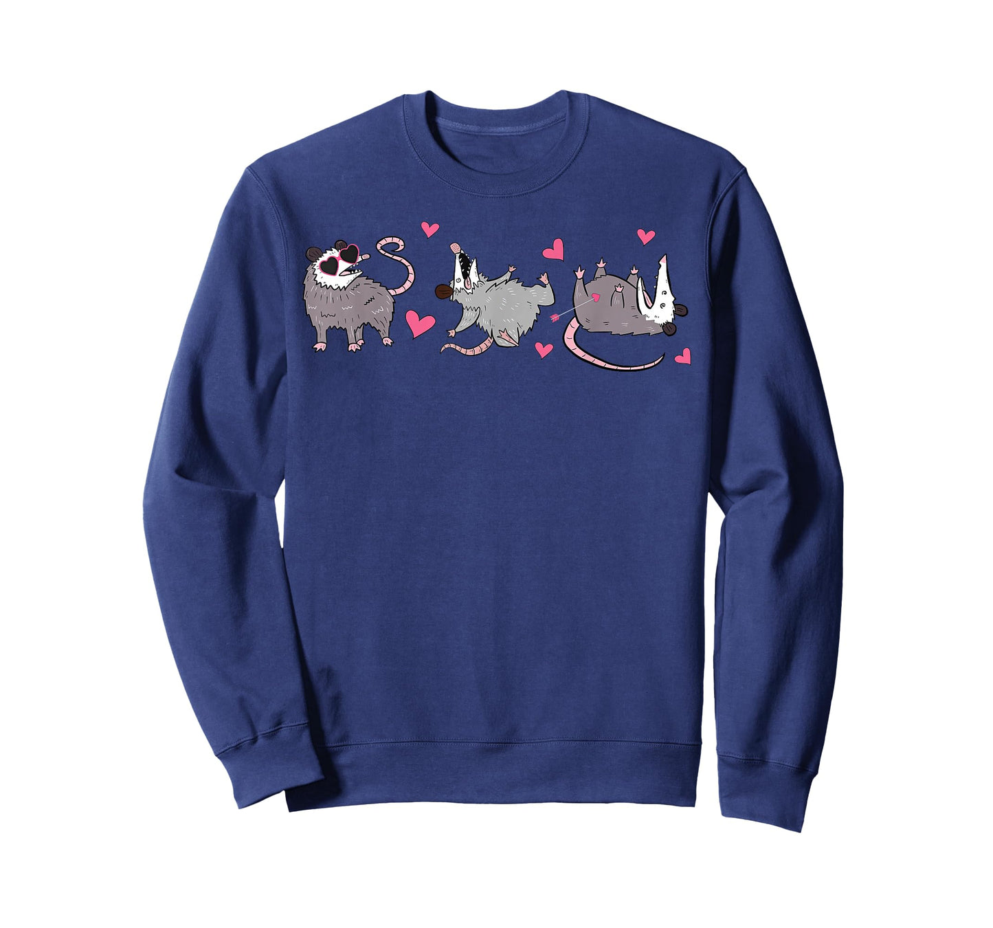 Funny Possum Heart Valentine Day Opossum Animal Lover Meme T-Shirt