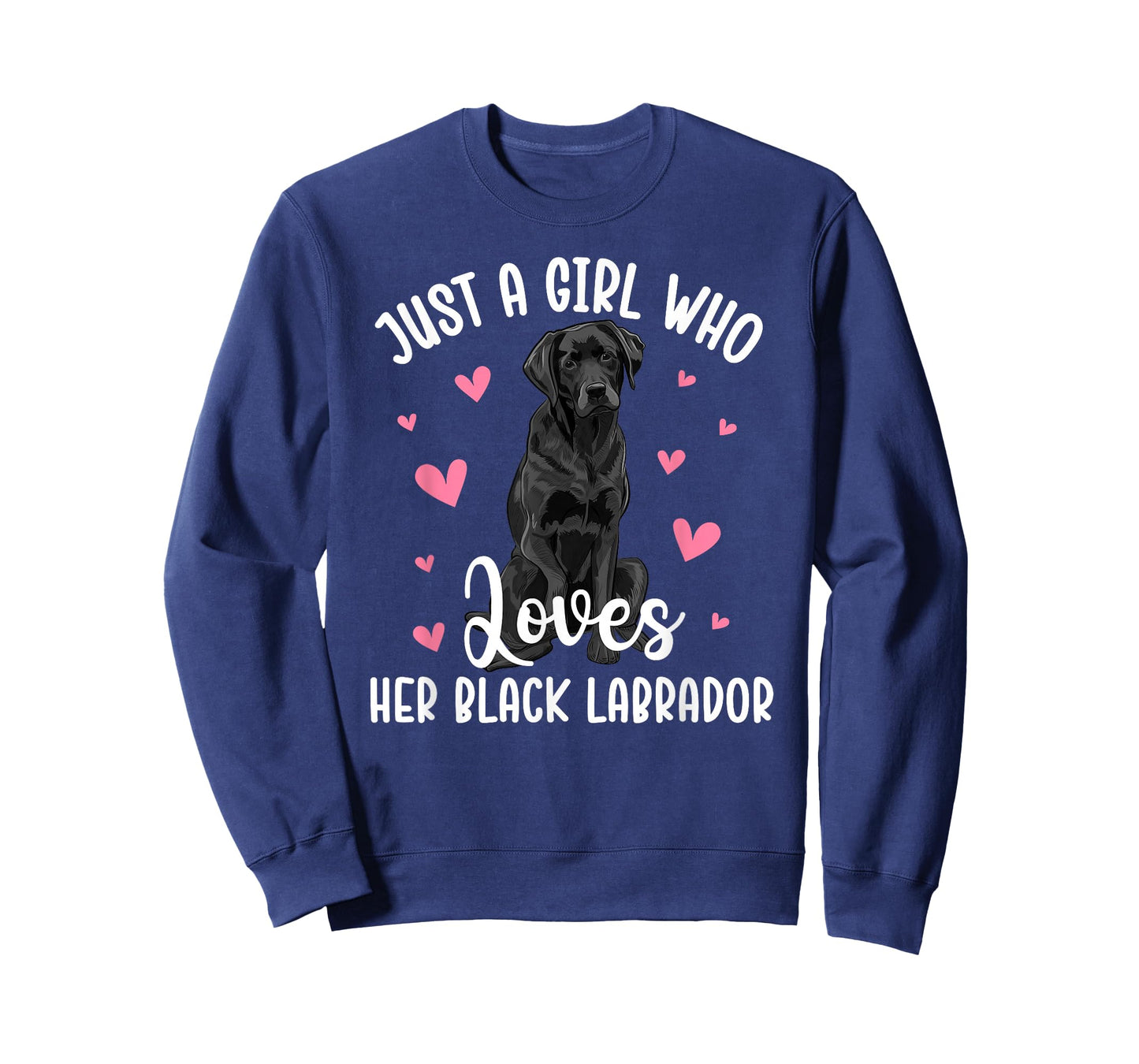 Girl Who Loves Her Black Labrador Mom Black Lab Owner T-Shirt