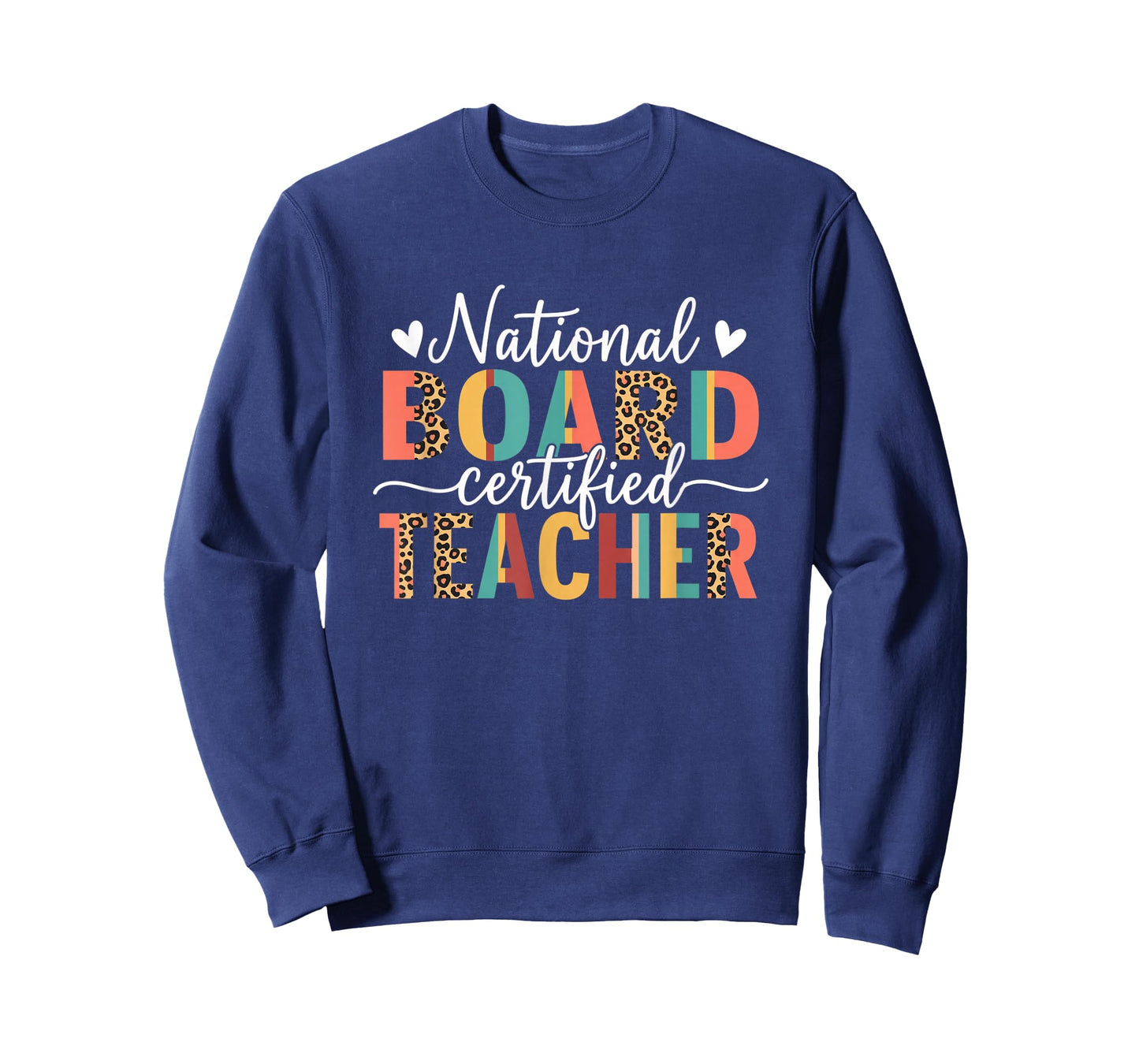 National Board Certified Teacher Leopard Print School Pride T-Shirt