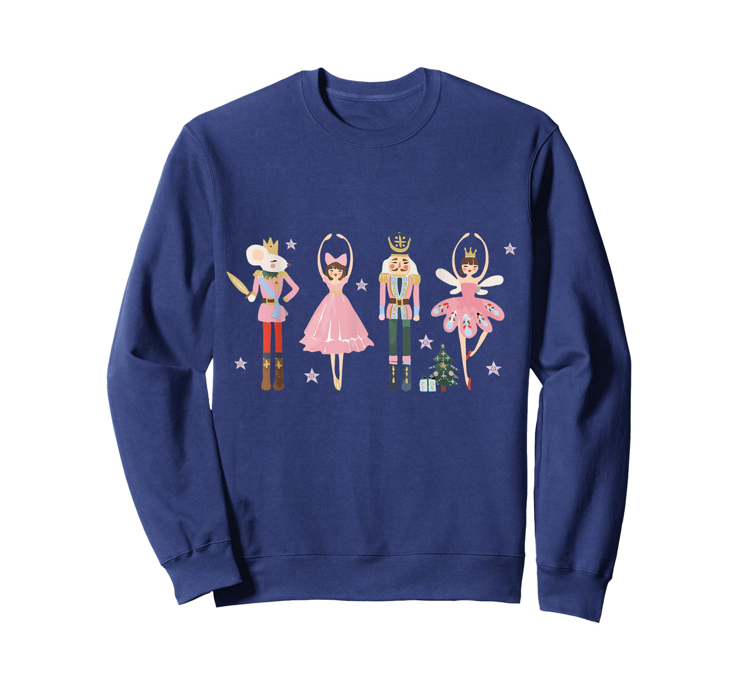 Vintage Pink Nutcrackers Ballet Sugar Plum Fairy Girl Xmas T-Shirt