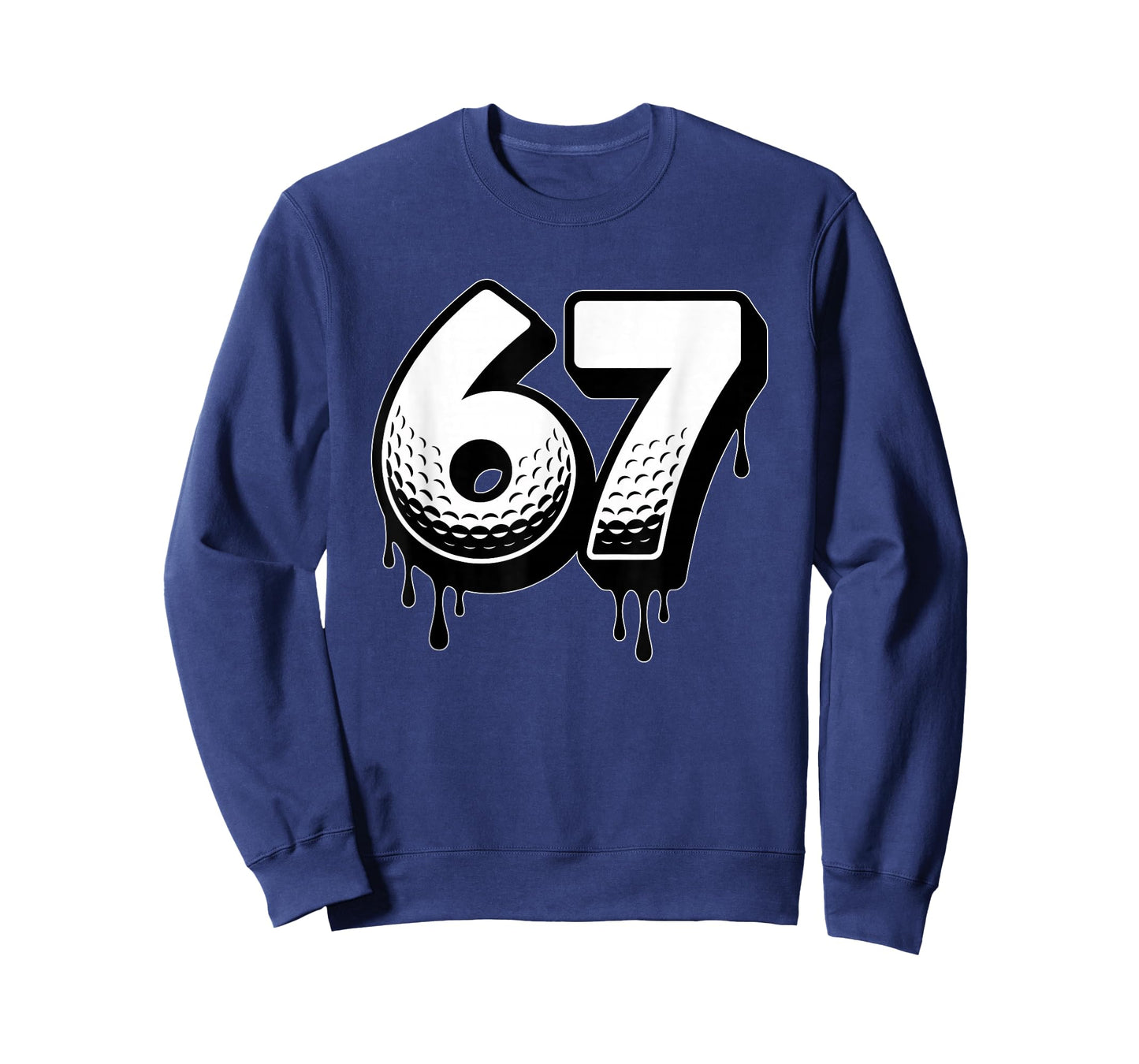 Golf Drip Number 67 Player Or 67th Birthday Six Seven T-Shirt