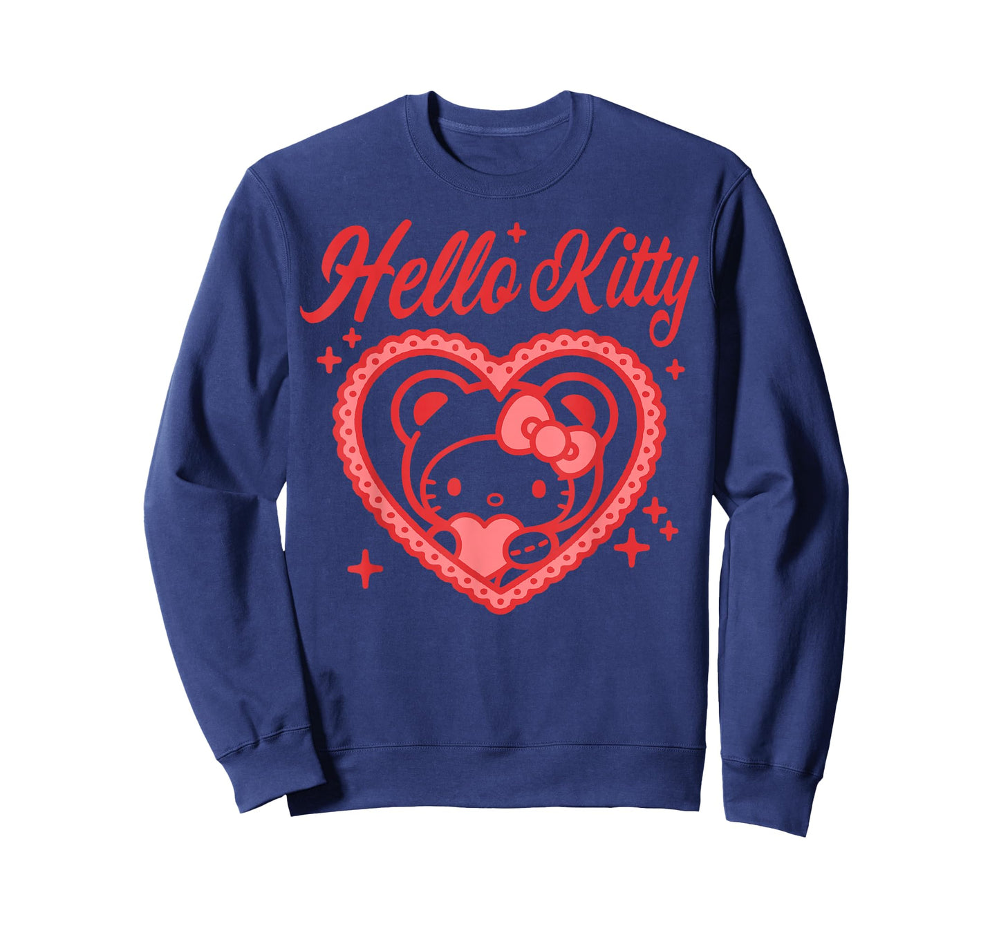 Hello Kitty Valentine's Day Bear Costume Holding Heart T-Shirt
