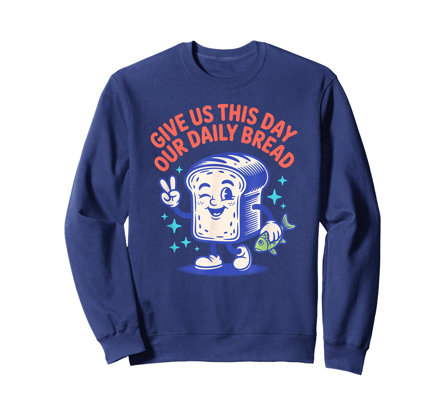 Give Us This Day Our Daily Bread Retro Cartoon T-Shirt