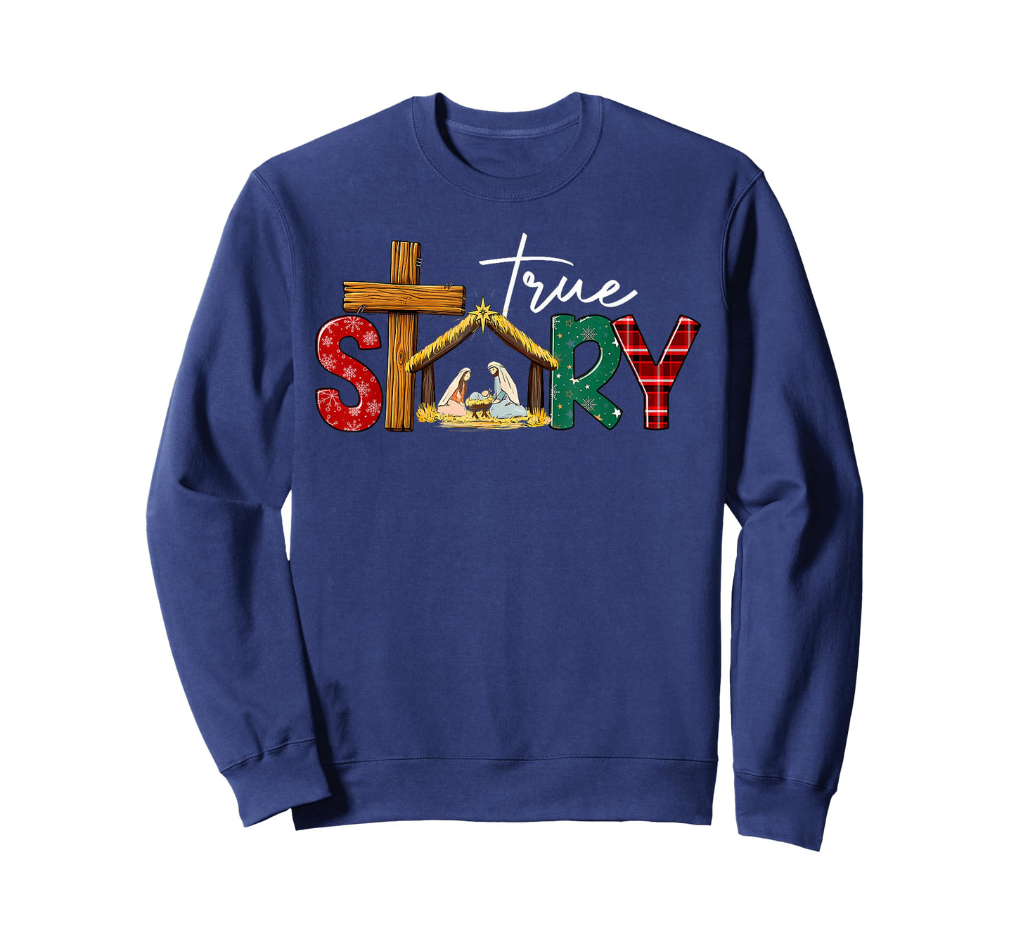 True Story Nativity Christmas Jesus Xmas Catholic Christian T-Shirt